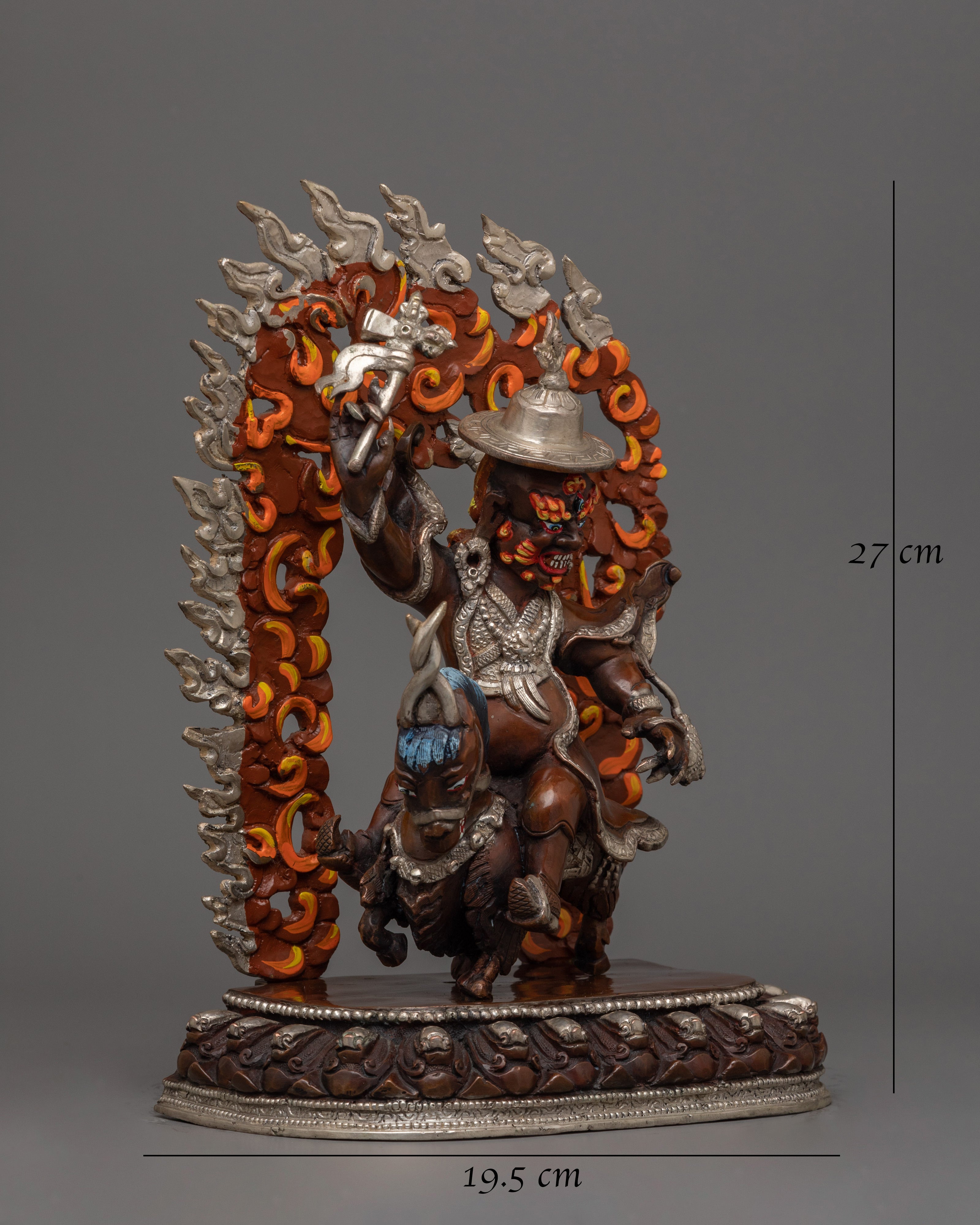 Silver Plated Mahakala