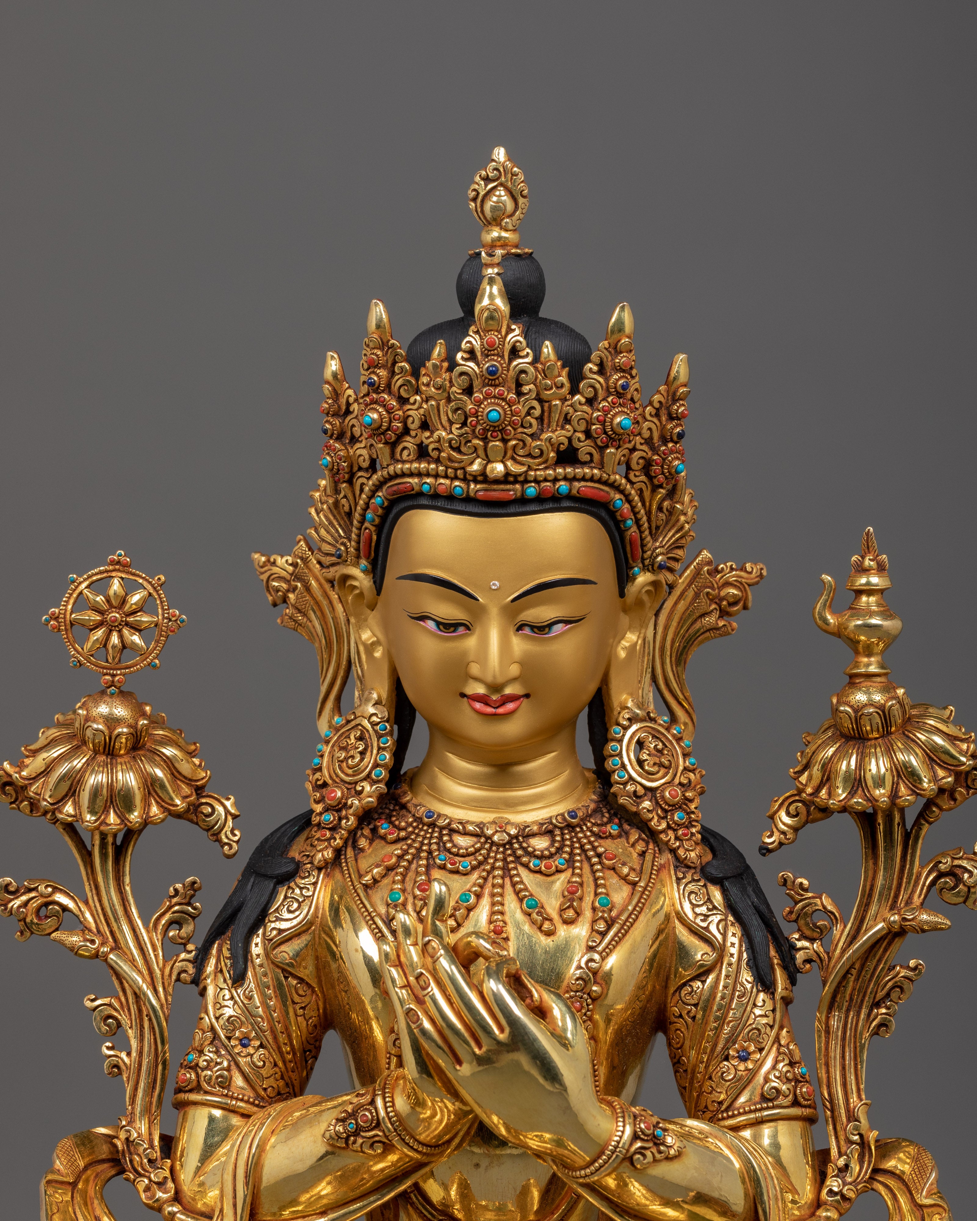 Maitreya Buddha Statue with big Throne |The Future Buddha and Embodiment of Loving