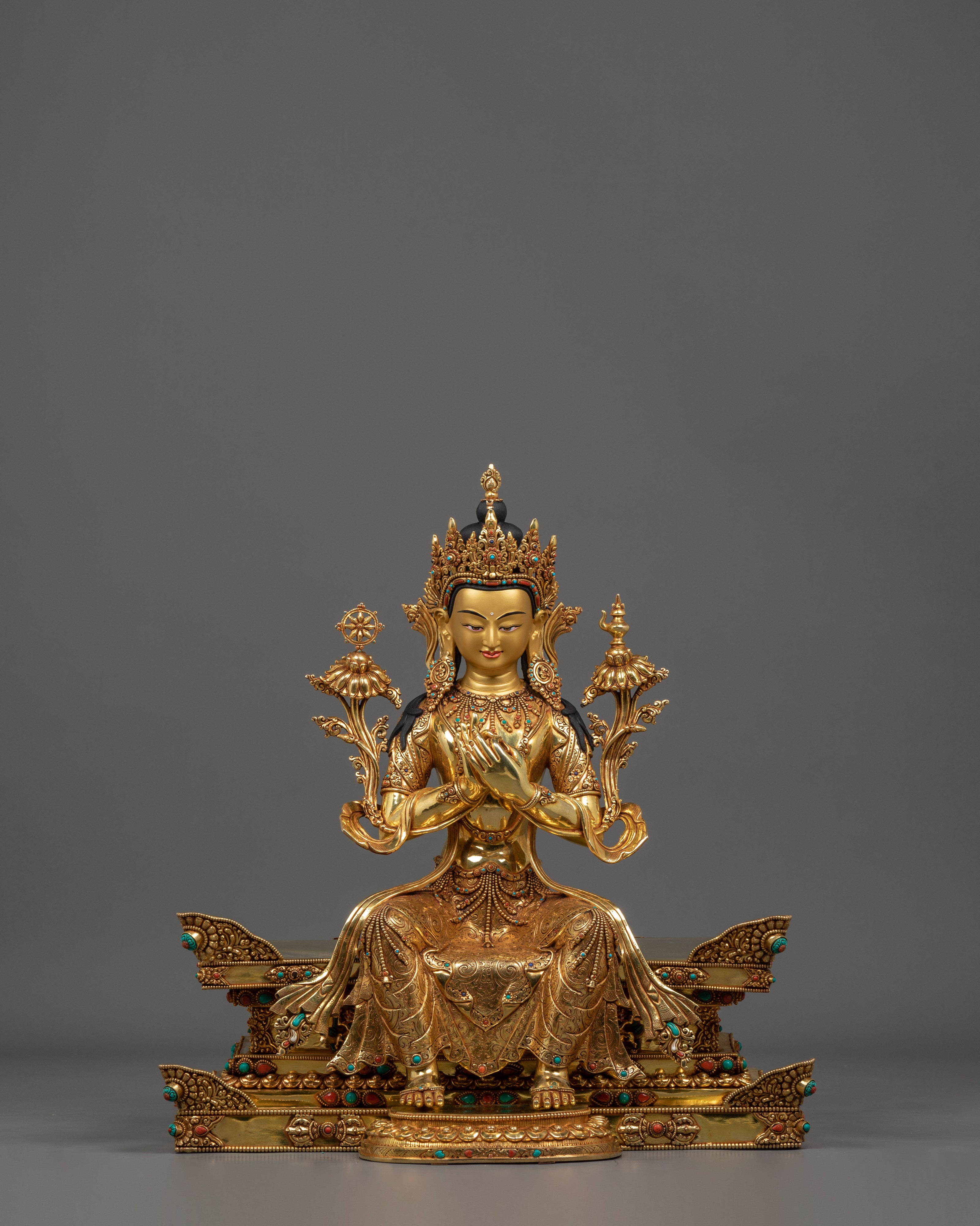 Maitreya Buddha Statue with big Throne |The Future Buddha and Embodiment of Loving