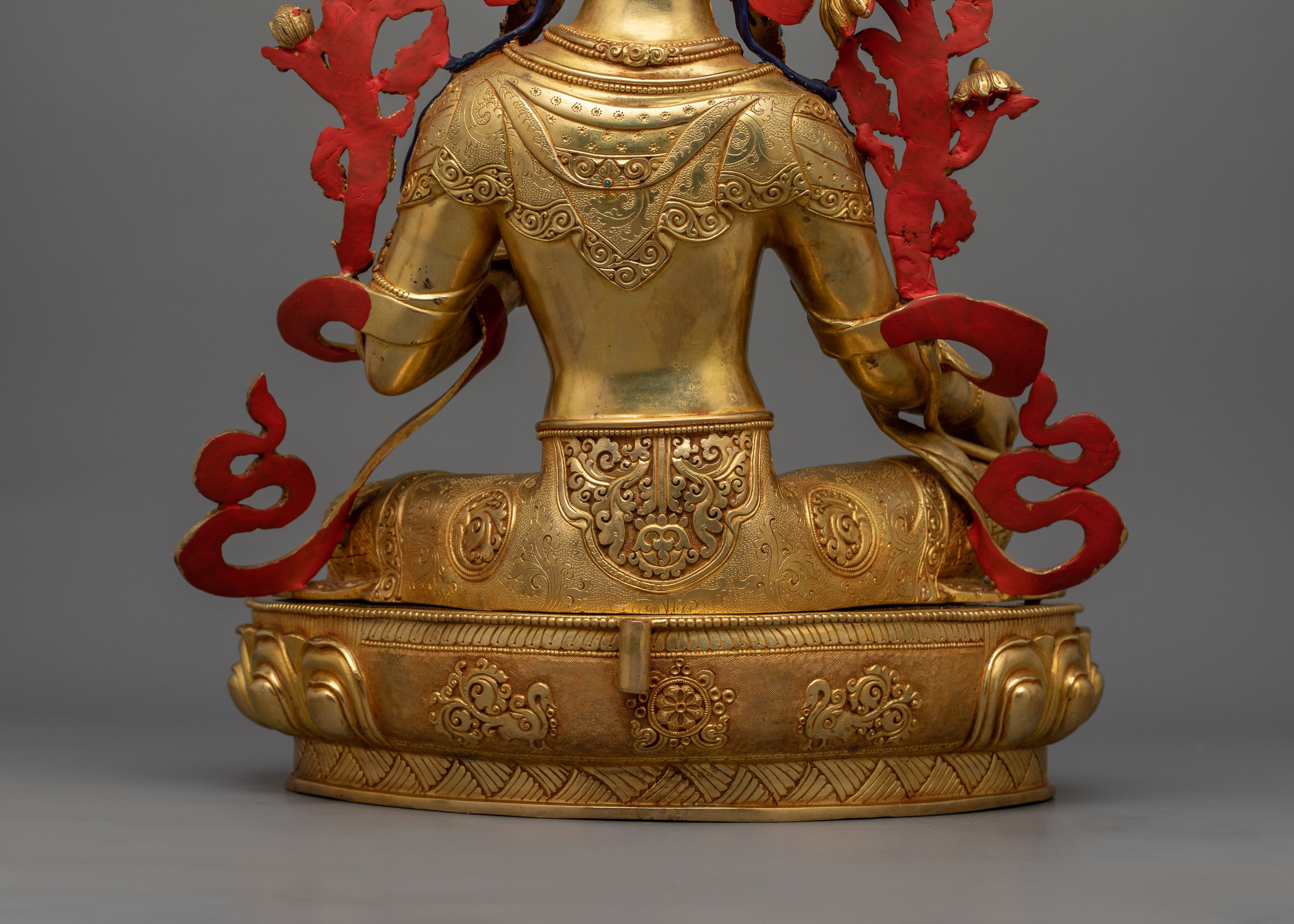 Green Tara with Beautiful Halo Statue | The Compassionate Protector