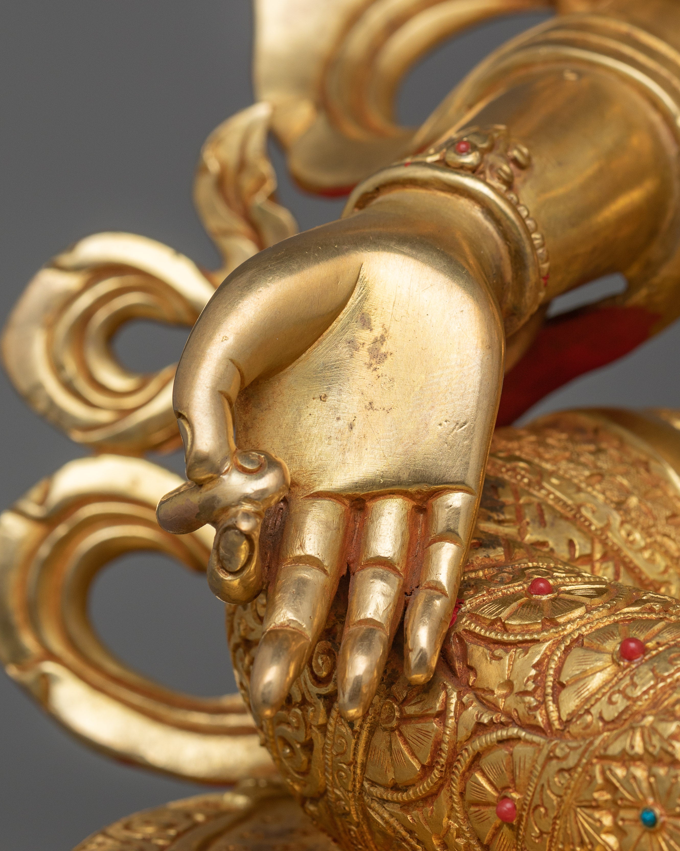 Green Tara with Beautiful Halo Statue | The Compassionate Protector