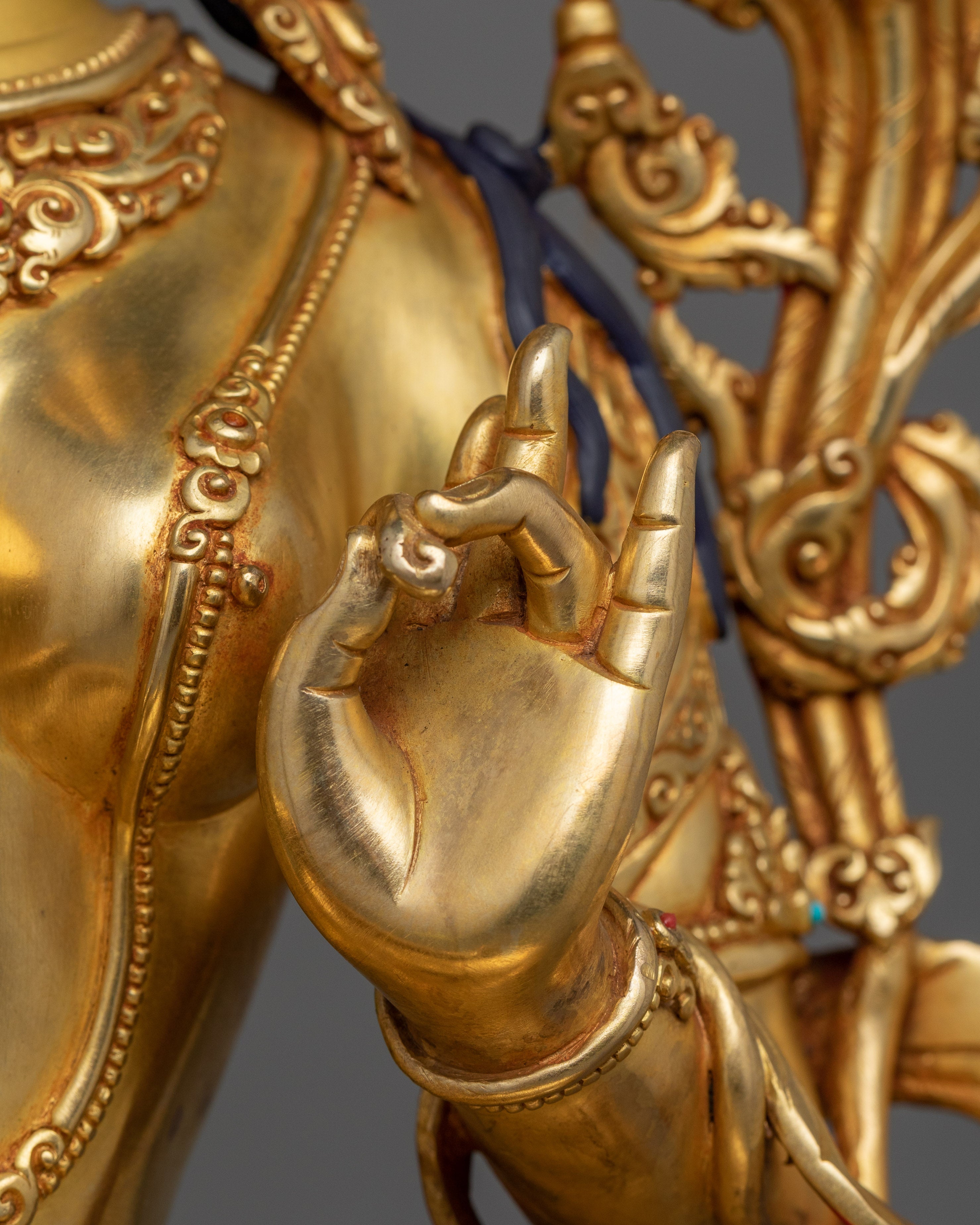 Green Tara with Beautiful Halo Statue | The Compassionate Protector