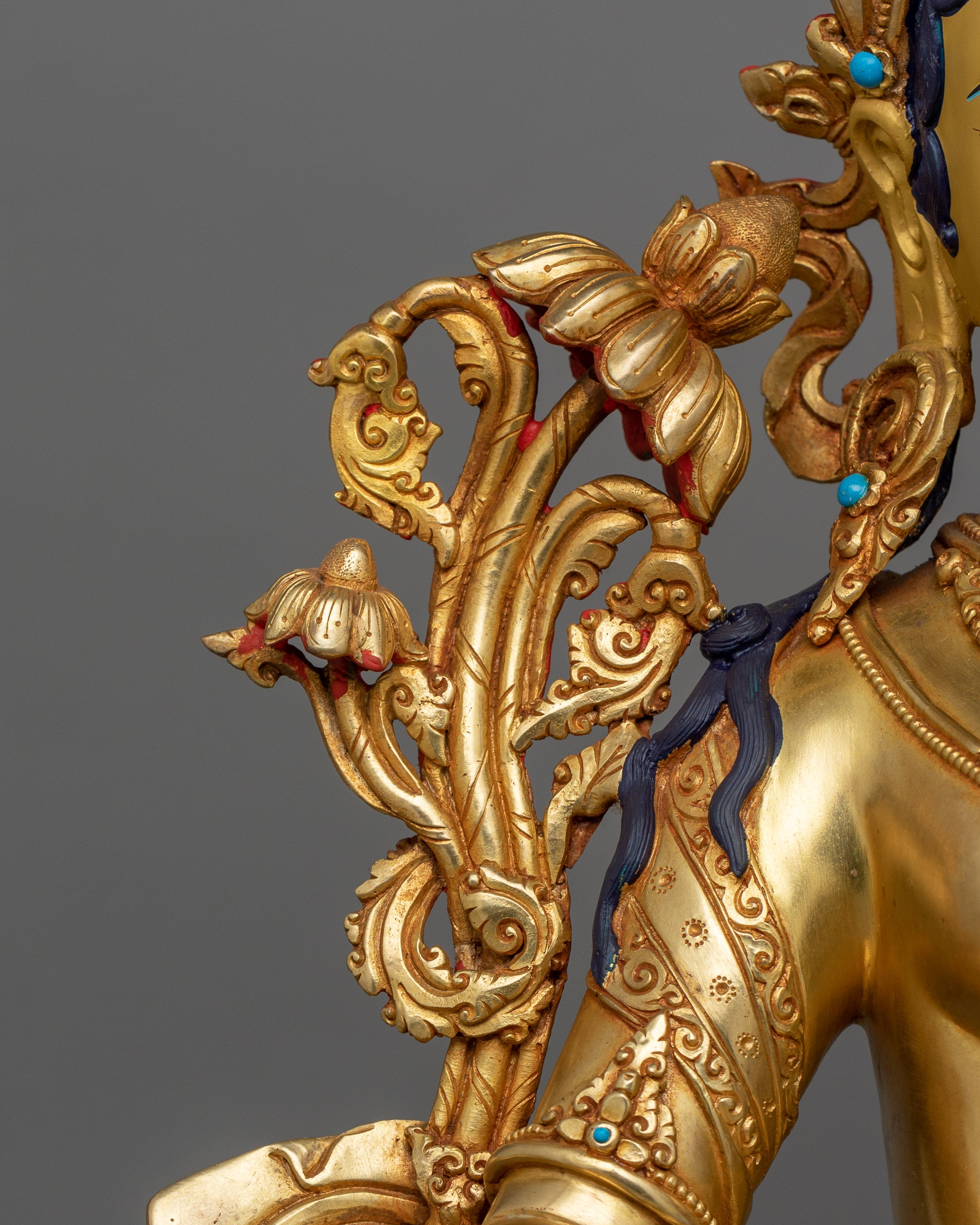 Green Tara with Beautiful Halo Statue | The Compassionate Protector