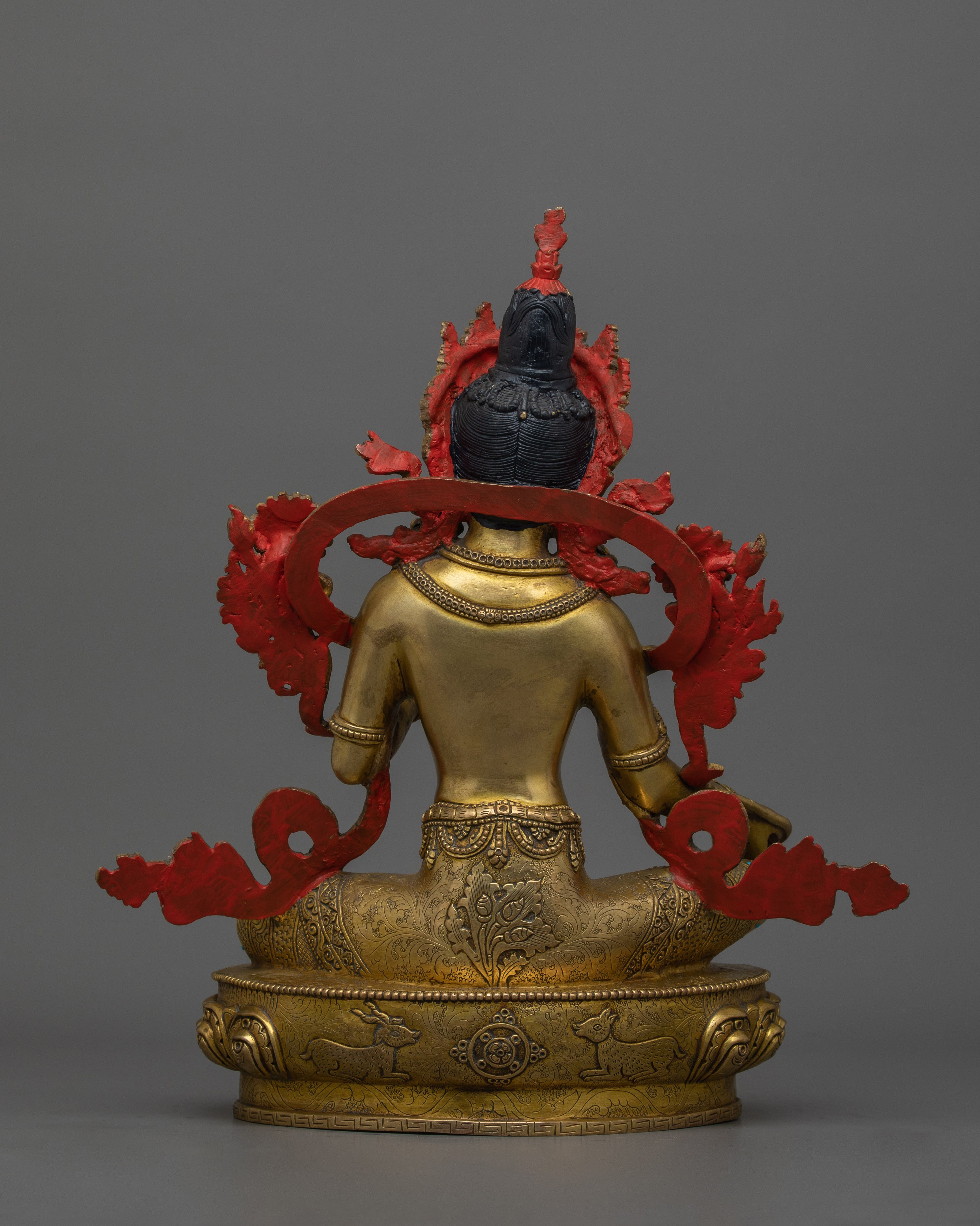 Beautiful Gold Gilded Green Tara Statue | The Swift Liberator