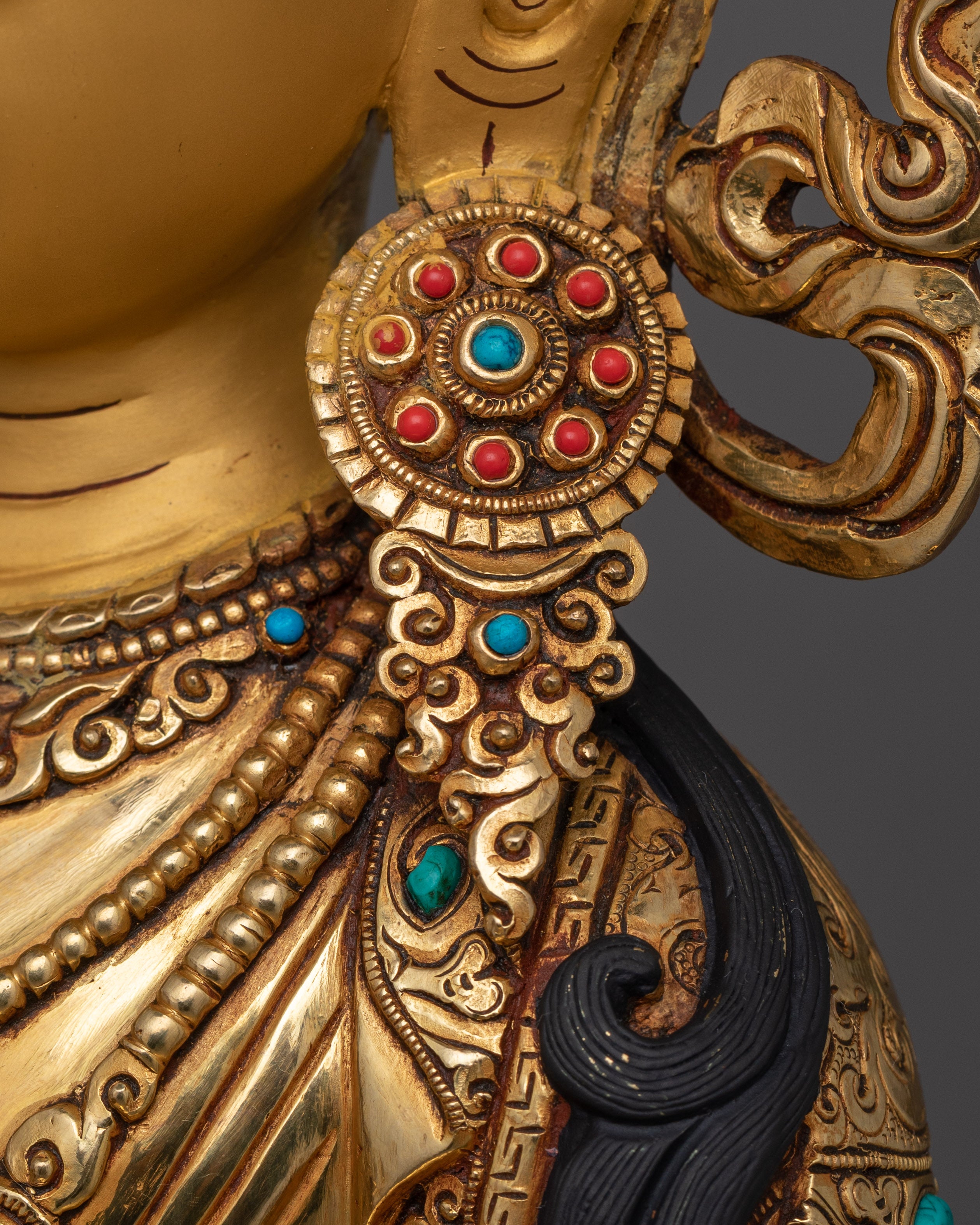 Handmade Sculpture of Himalayan Deity Vajrasattva | The Deity of Purification