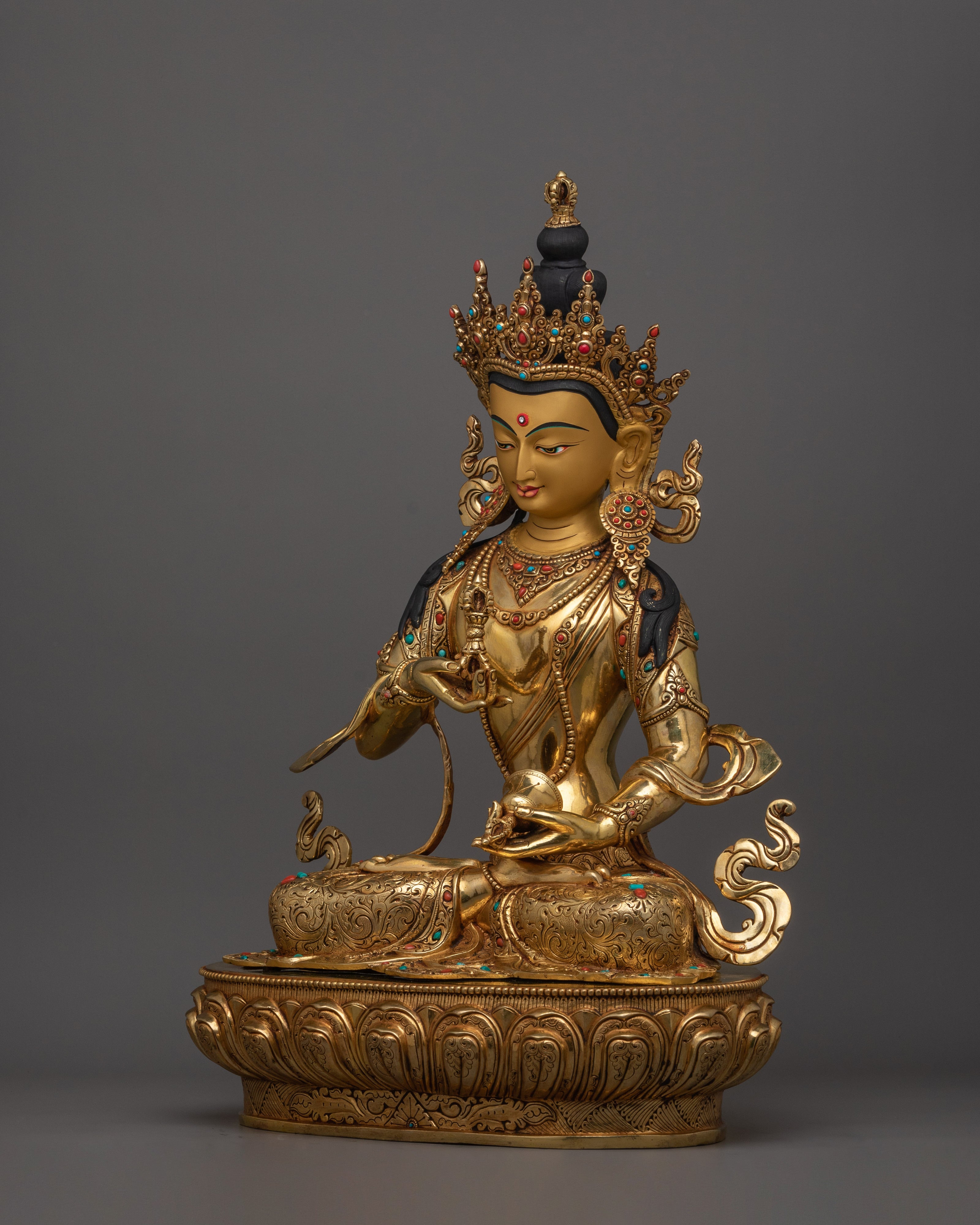 Handmade Sculpture of Himalayan Deity Vajrasattva | The Deity of Purification