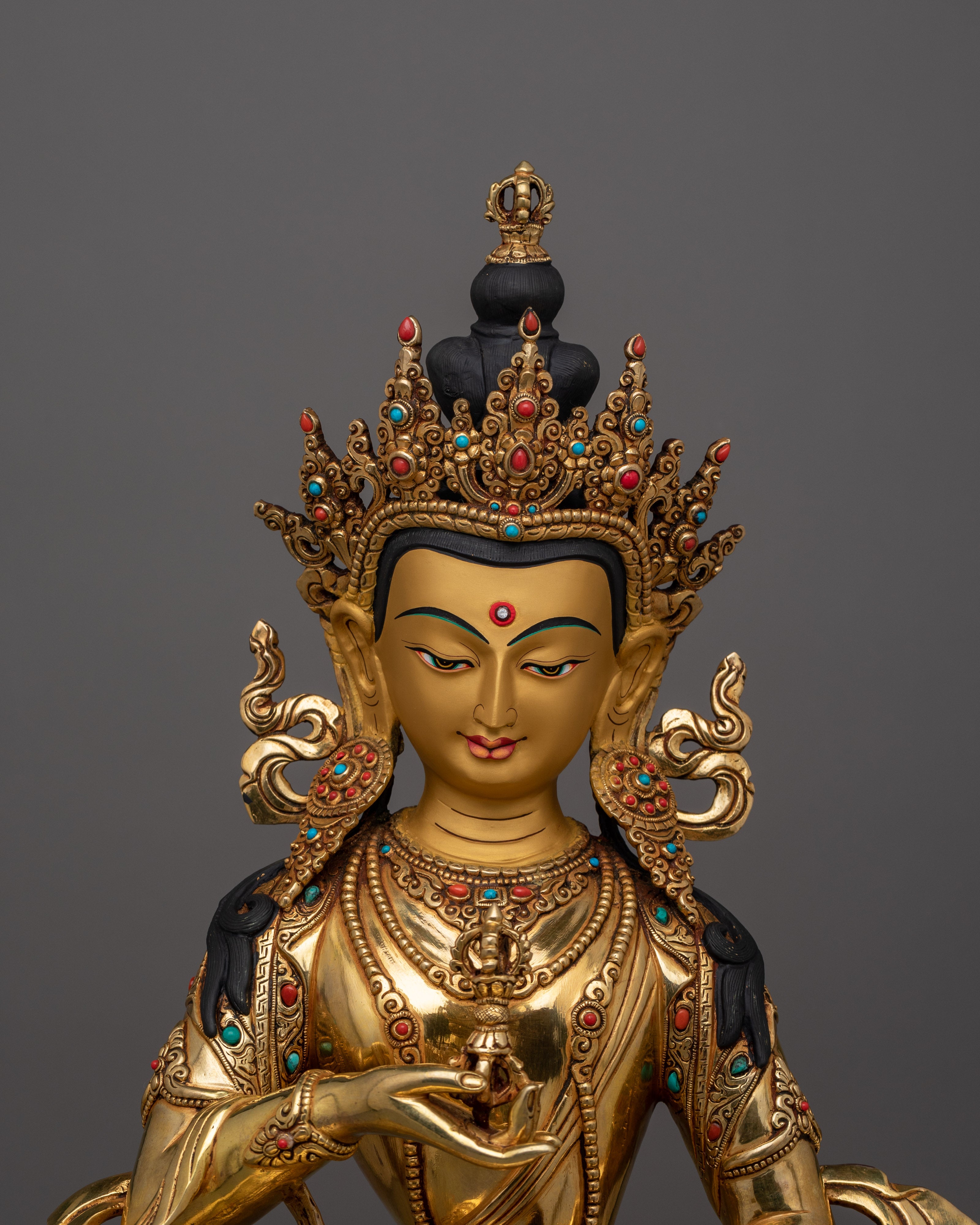 Handmade Sculpture of Himalayan Deity Vajrasattva | The Deity of Purification