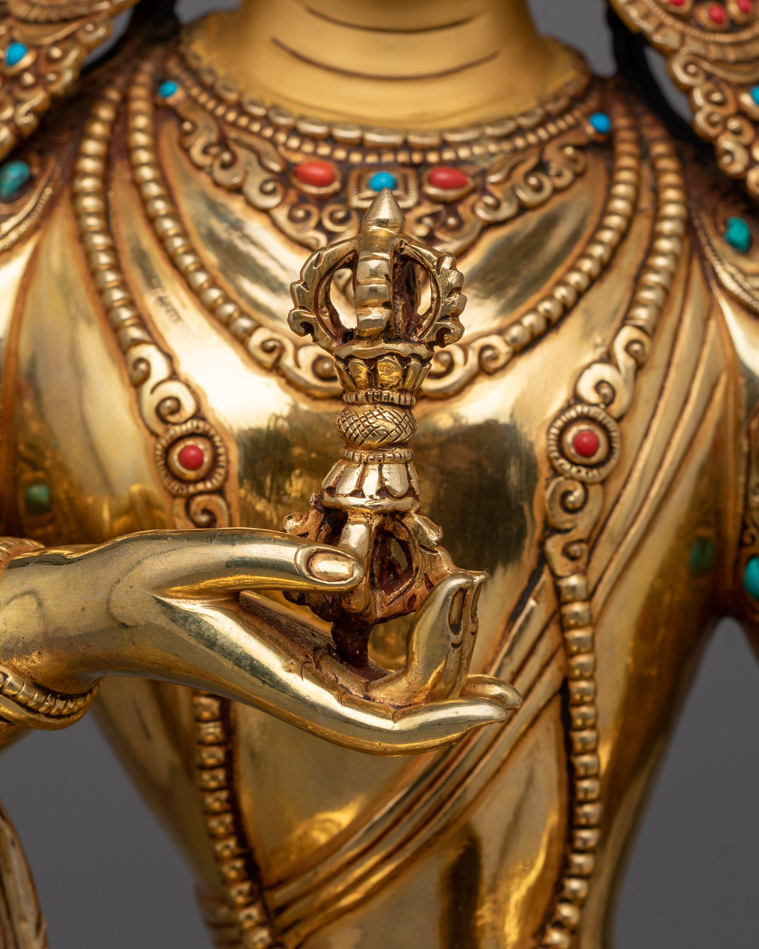 Handmade Sculpture of Himalayan Deity Vajrasattva | The Deity of Purification