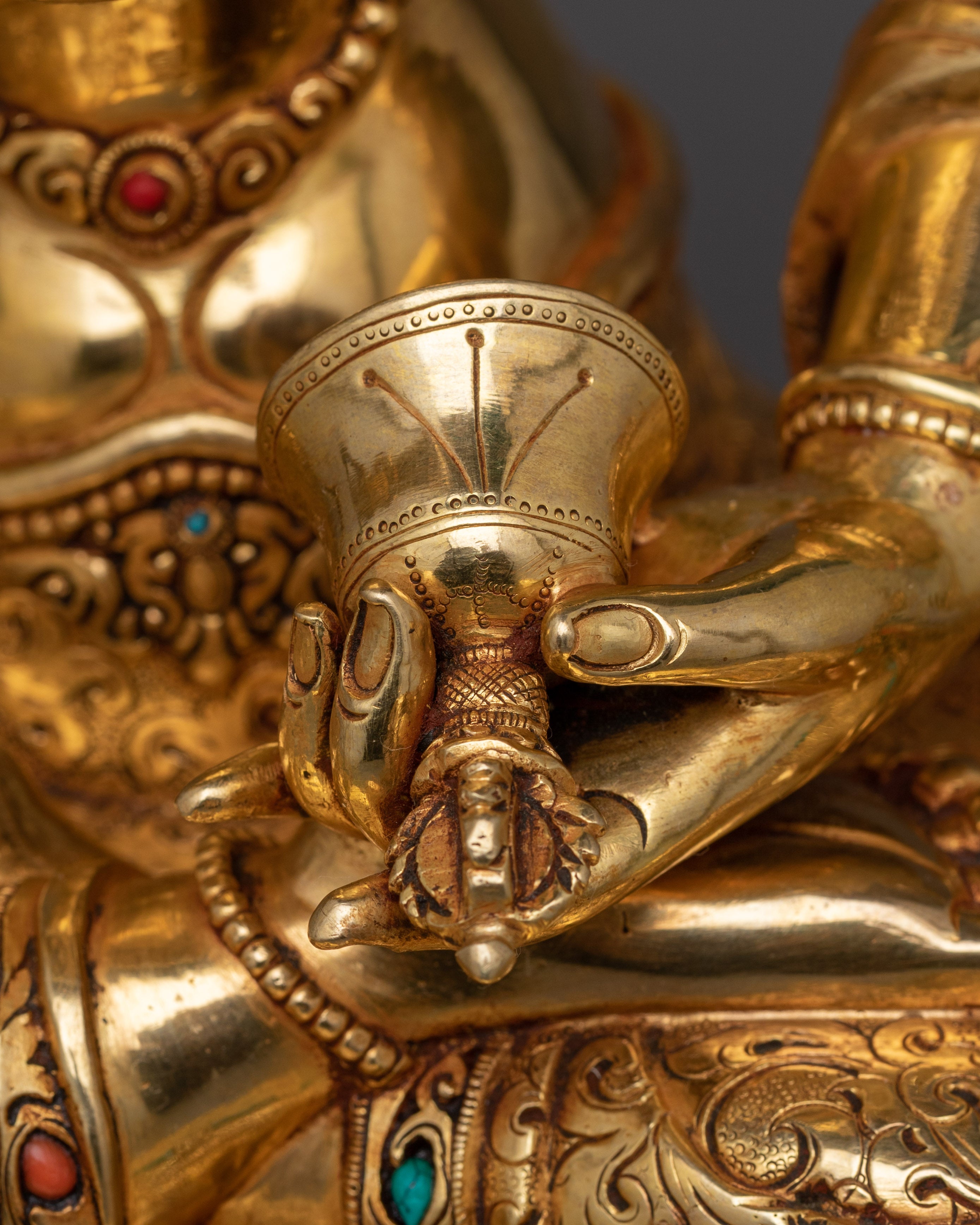 Handmade Sculpture of Himalayan Deity Vajrasattva | The Deity of Purification