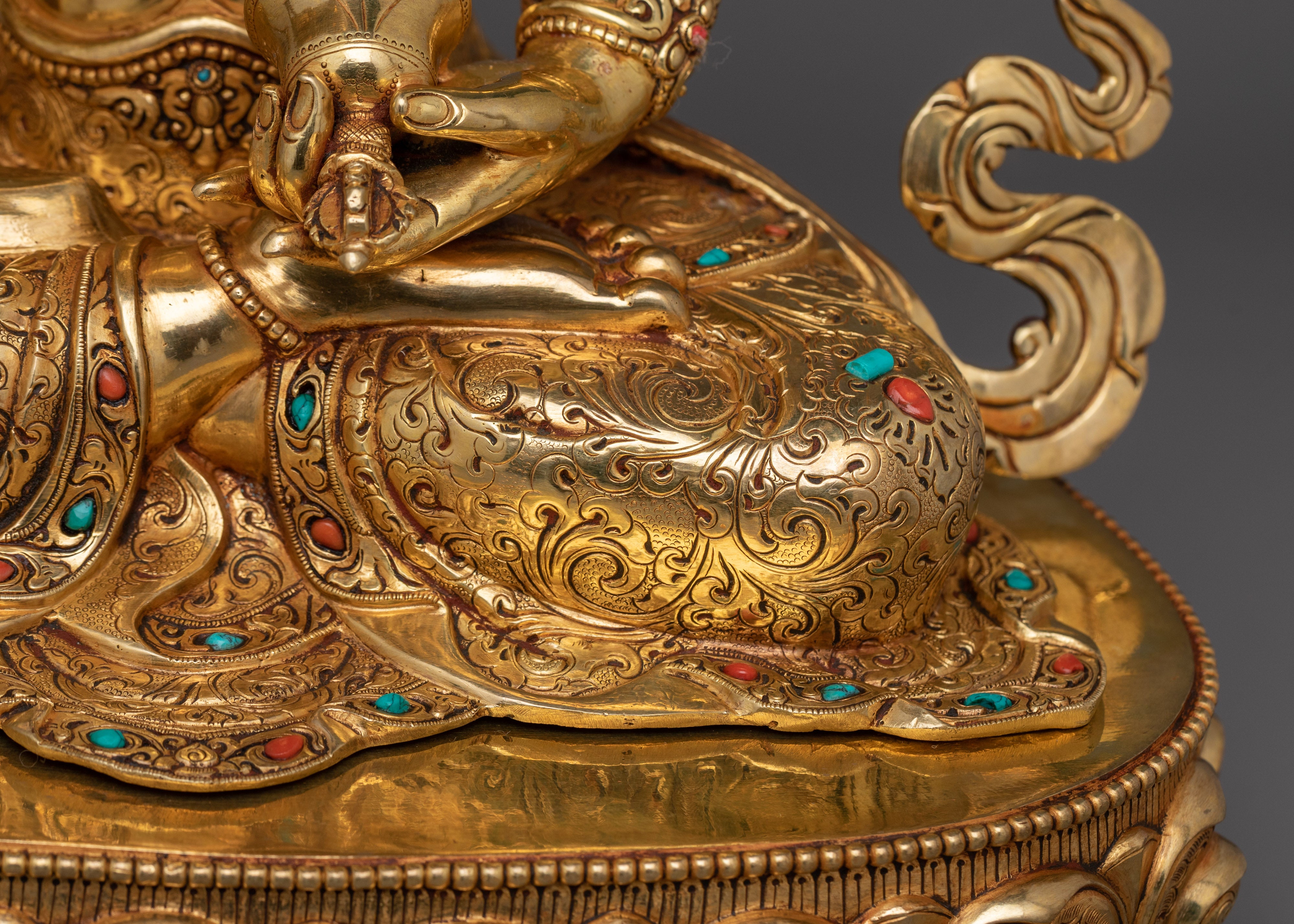 Handmade Sculpture of Himalayan Deity Vajrasattva | The Deity of Purification