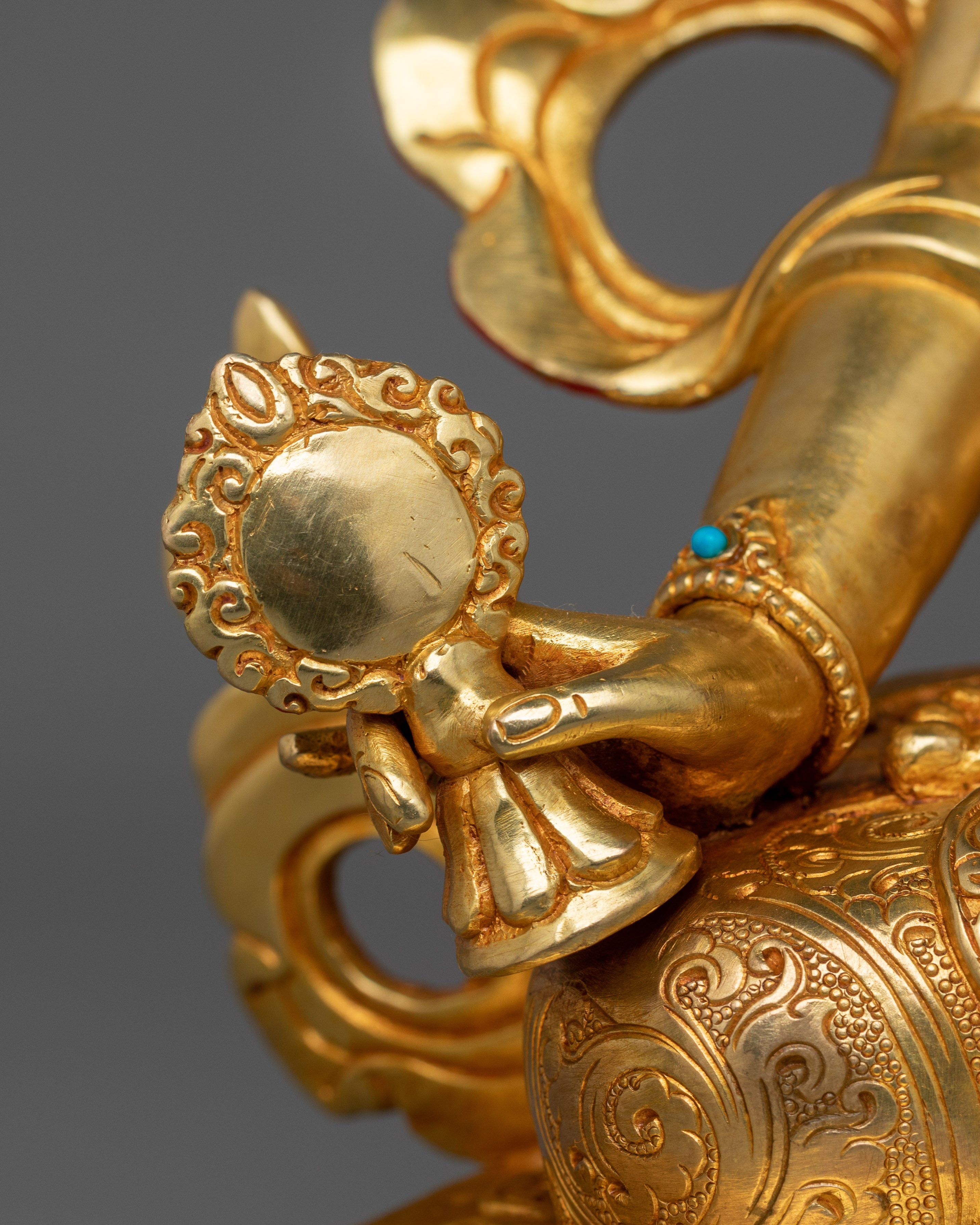 Handmade Figurine of Dukar | The White Umbrella Deity of Protection