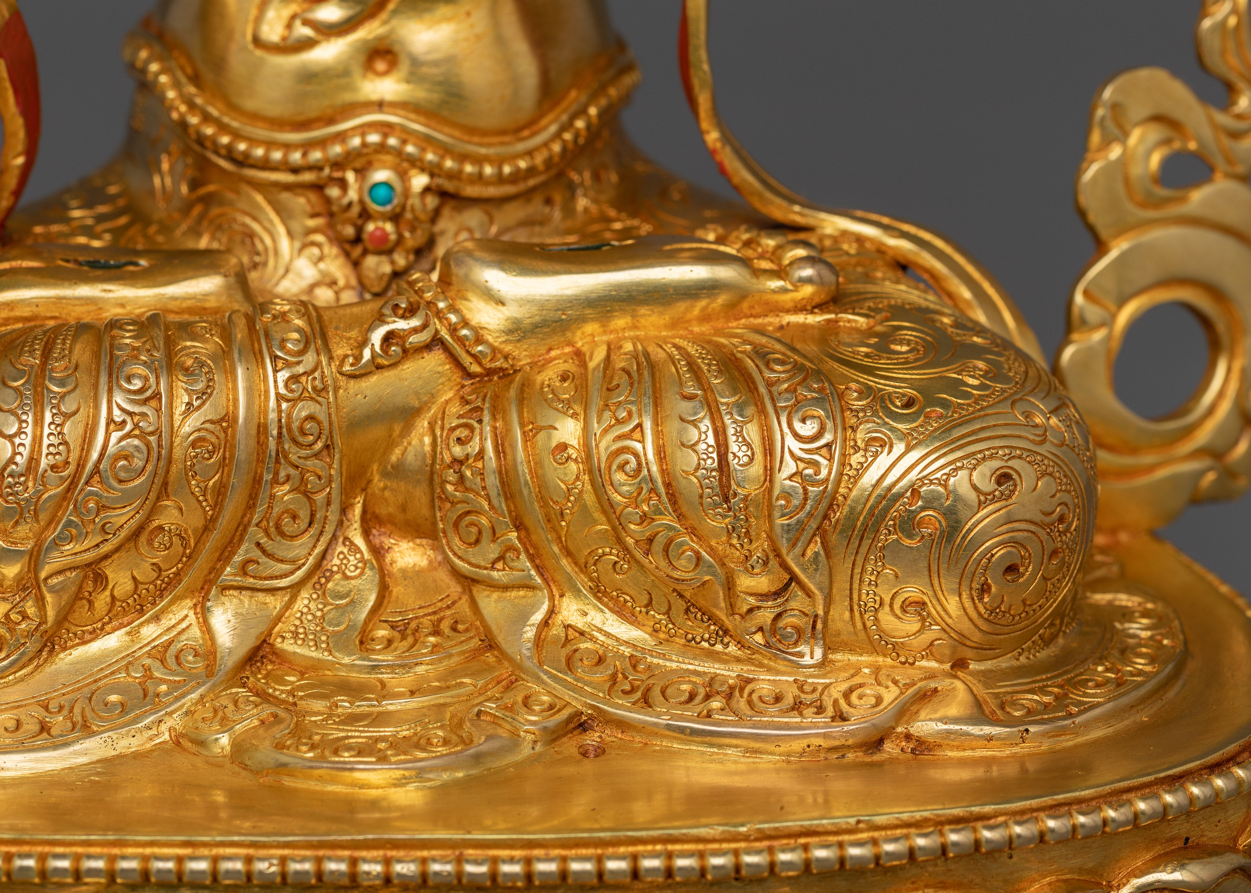 Handmade Figurine of Dukar | The White Umbrella Deity of Protection