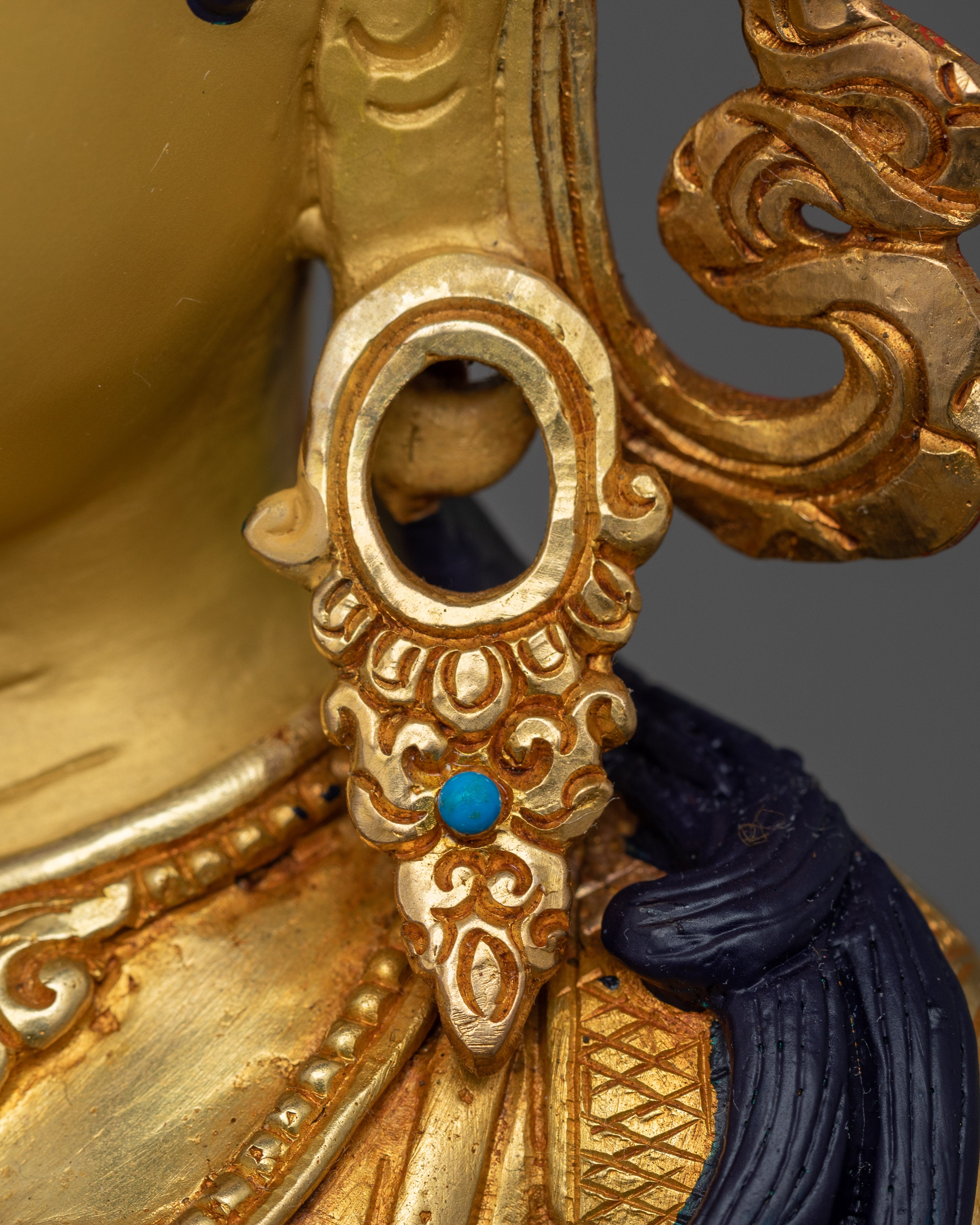 Handmade Figurine of Dukar | The White Umbrella Deity of Protection