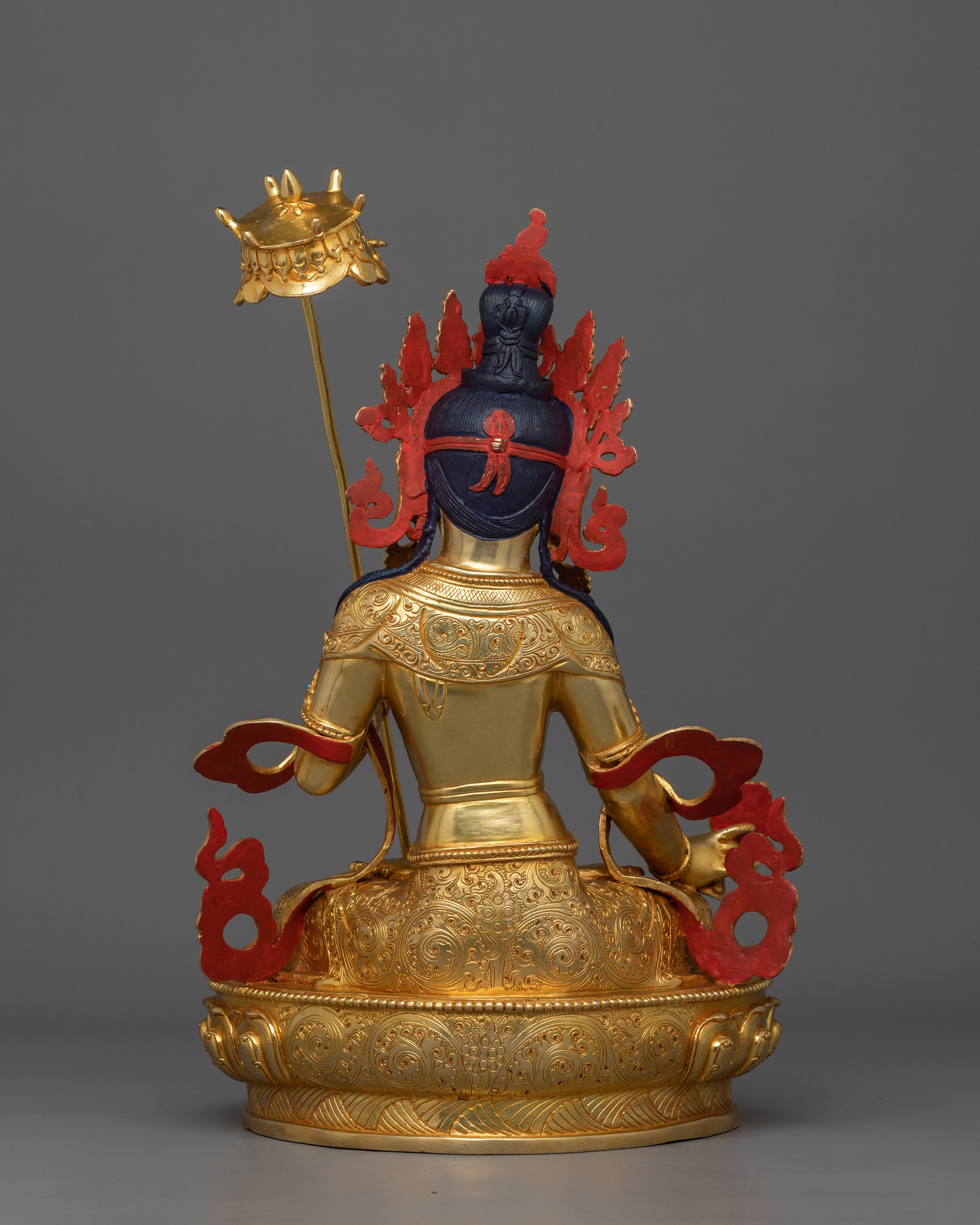 Handmade Figurine of Dukar | The White Umbrella Deity of Protection