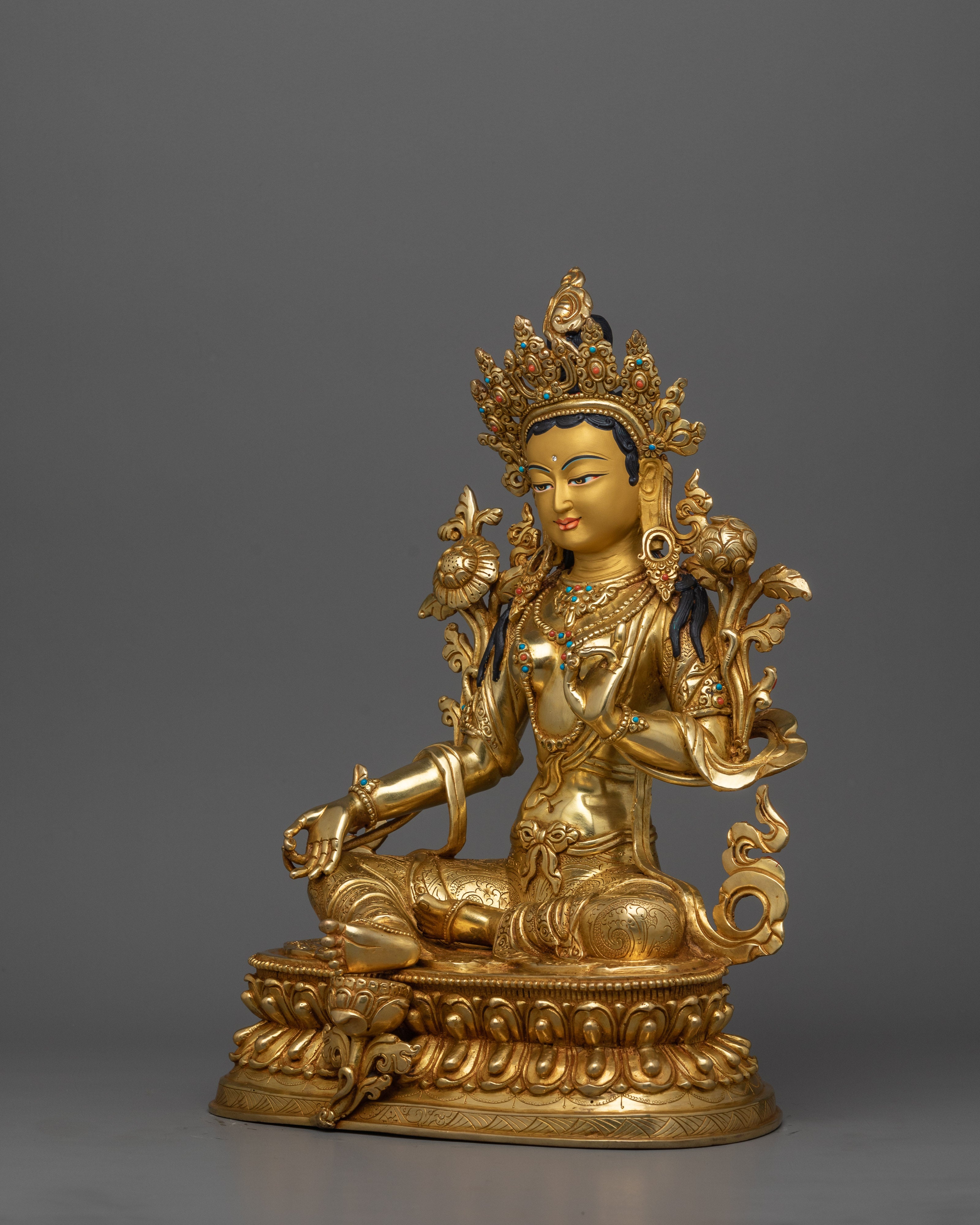 Handcrafted Statue of Shyama Tara | The Embodiment of Compassion and Swift Protection