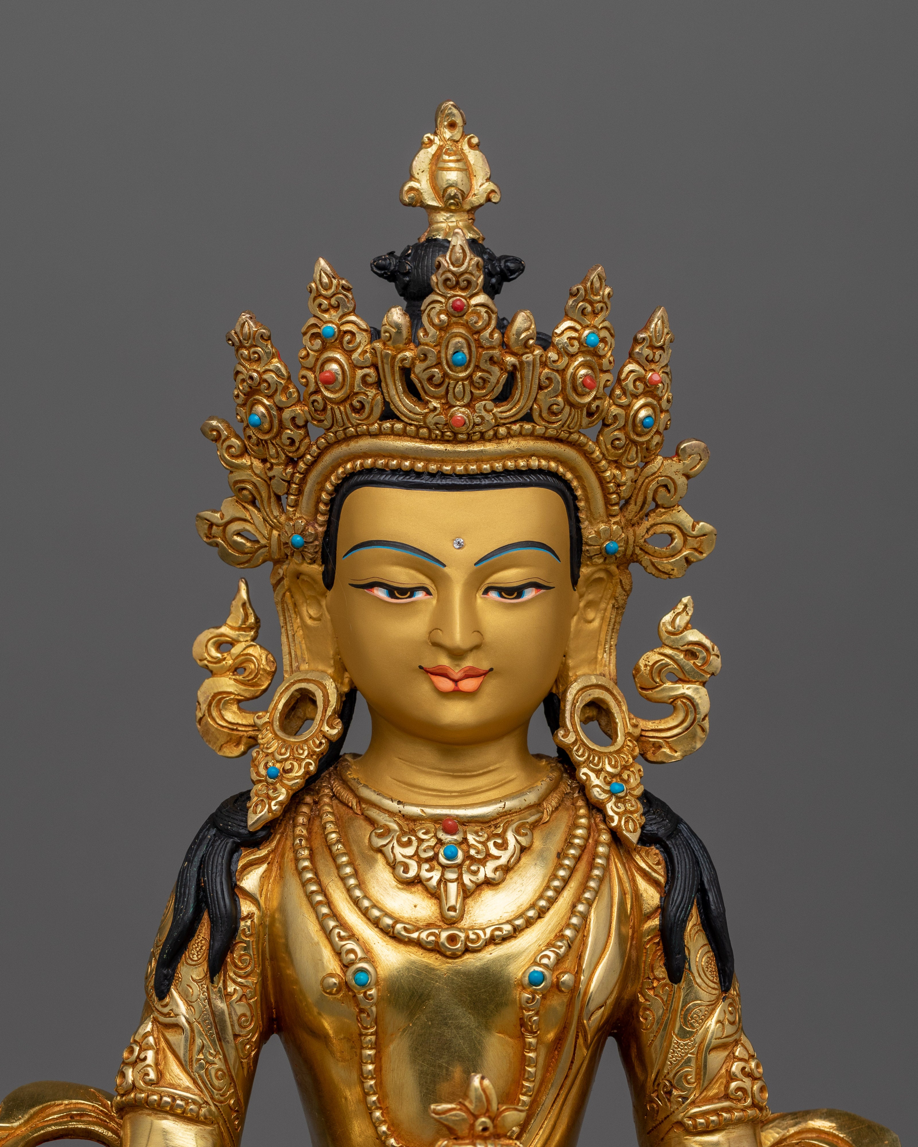 Handmade Bodhisattva Deity Kshitigarbha | Guardian of the Underworld