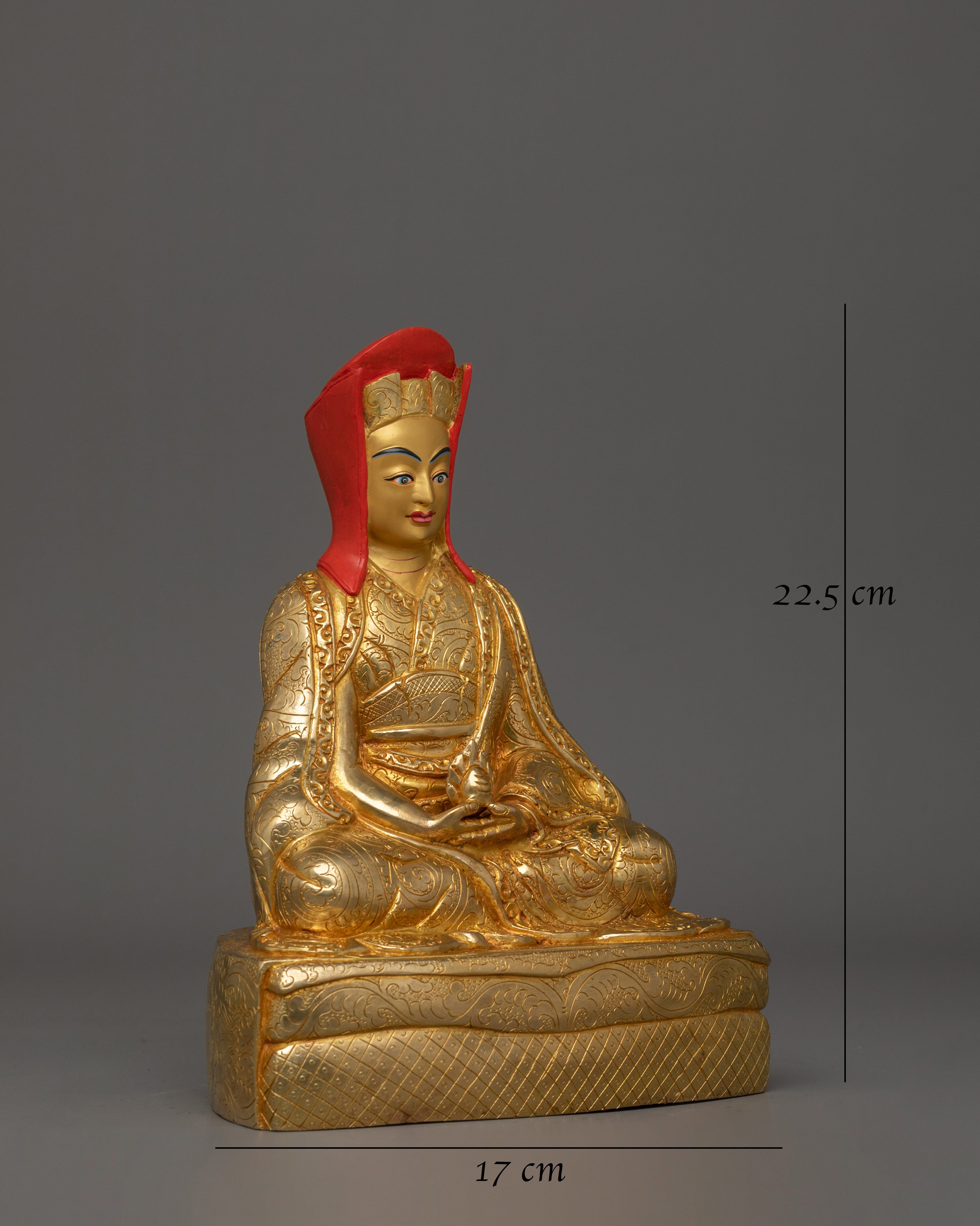 8.9 Inches Gampopa Statue