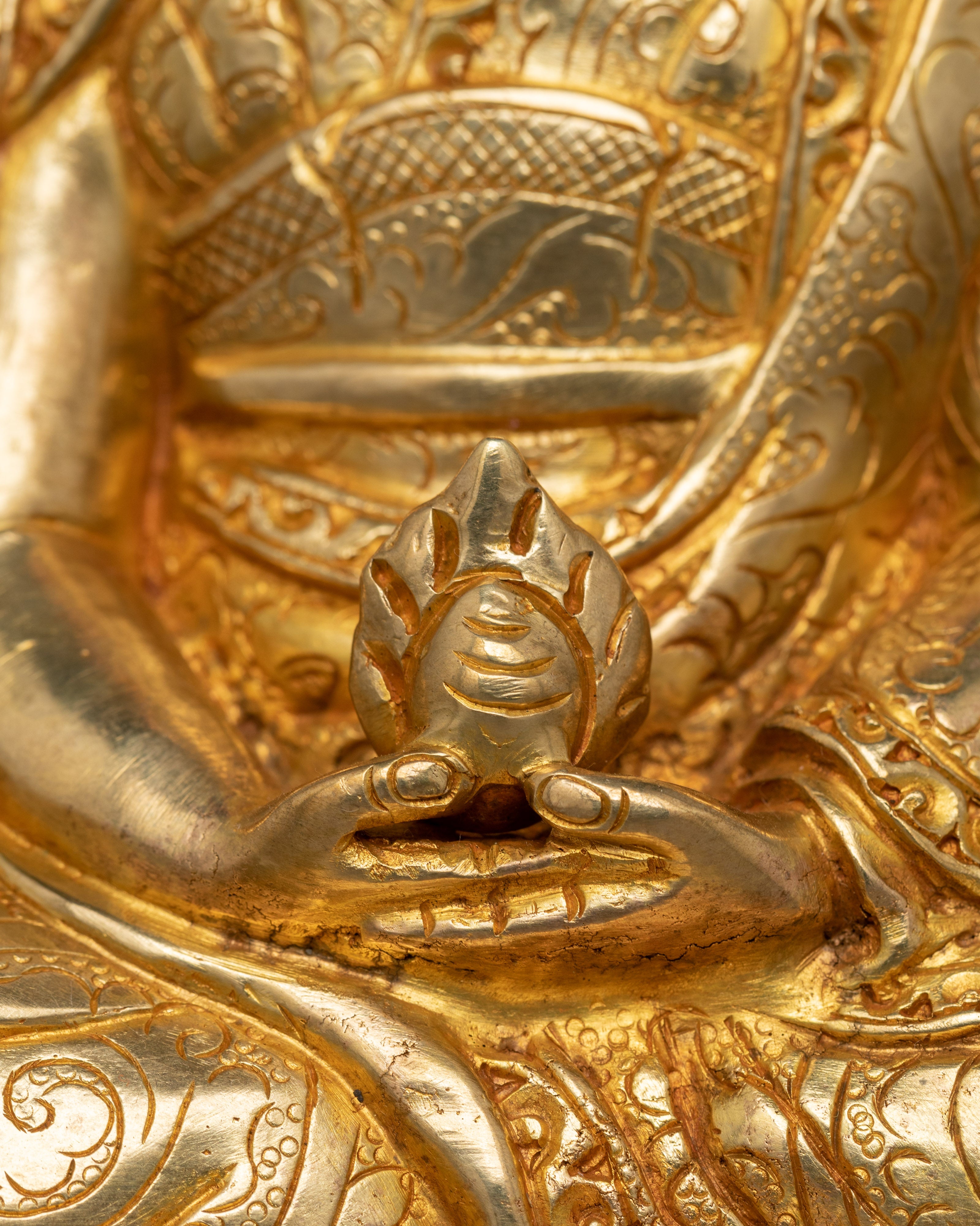 8.9 Inches Gampopa Statue | The Founder of the Kagyu Lineage