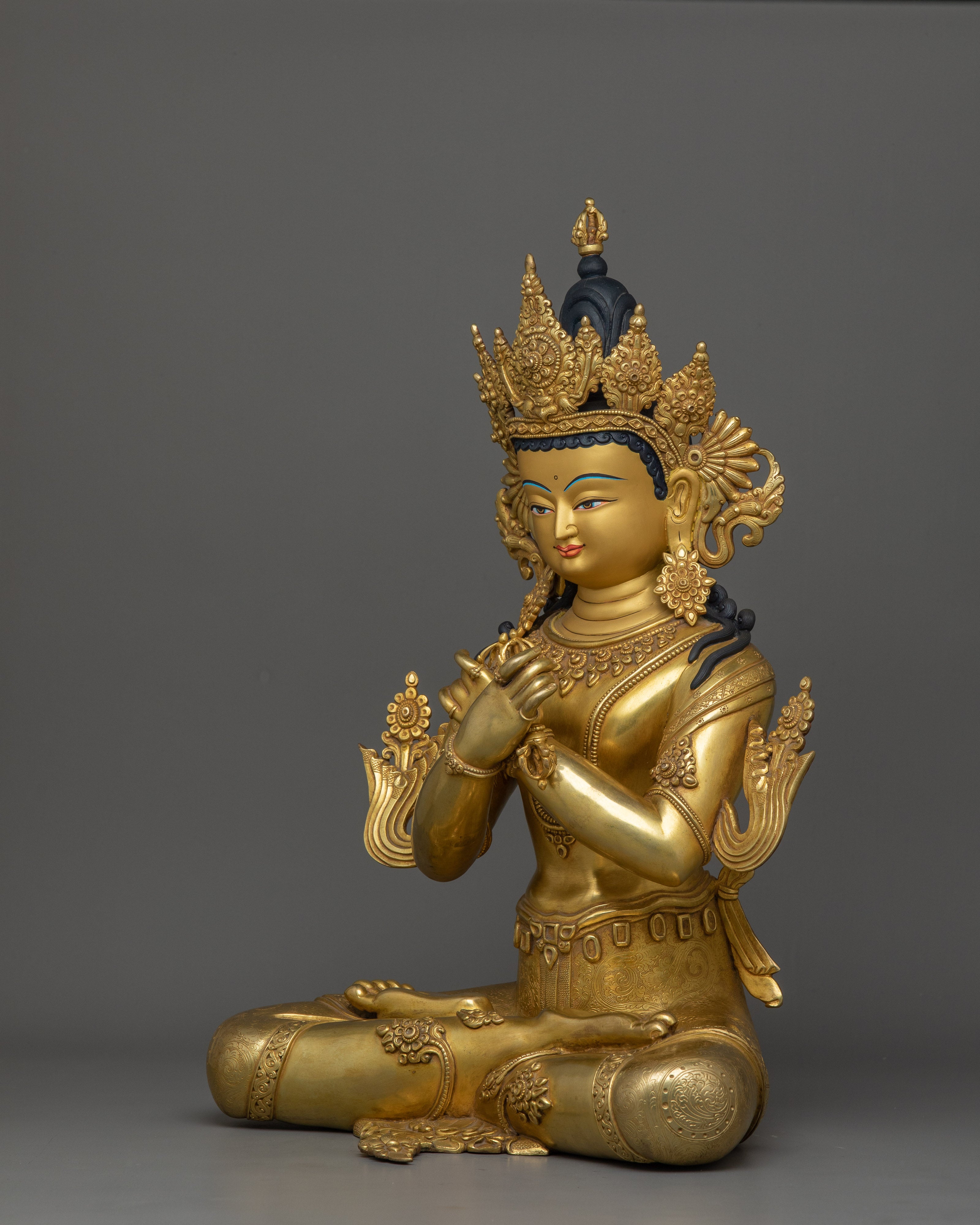 Handmade Tibetan statue of Vajra Dhara | Holder of the Vajra