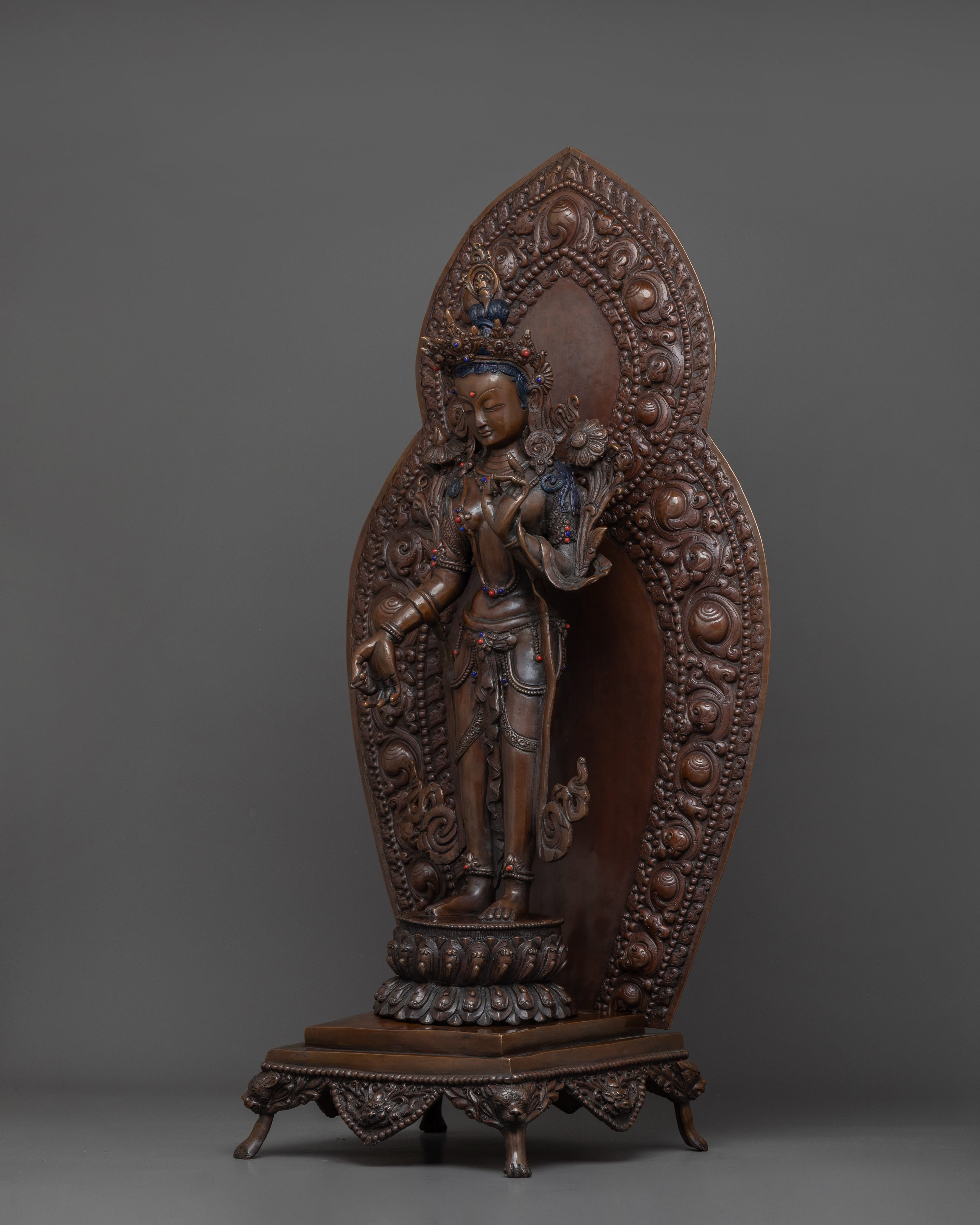 Statue of Standing Green Tara | Mother of the Buddhas