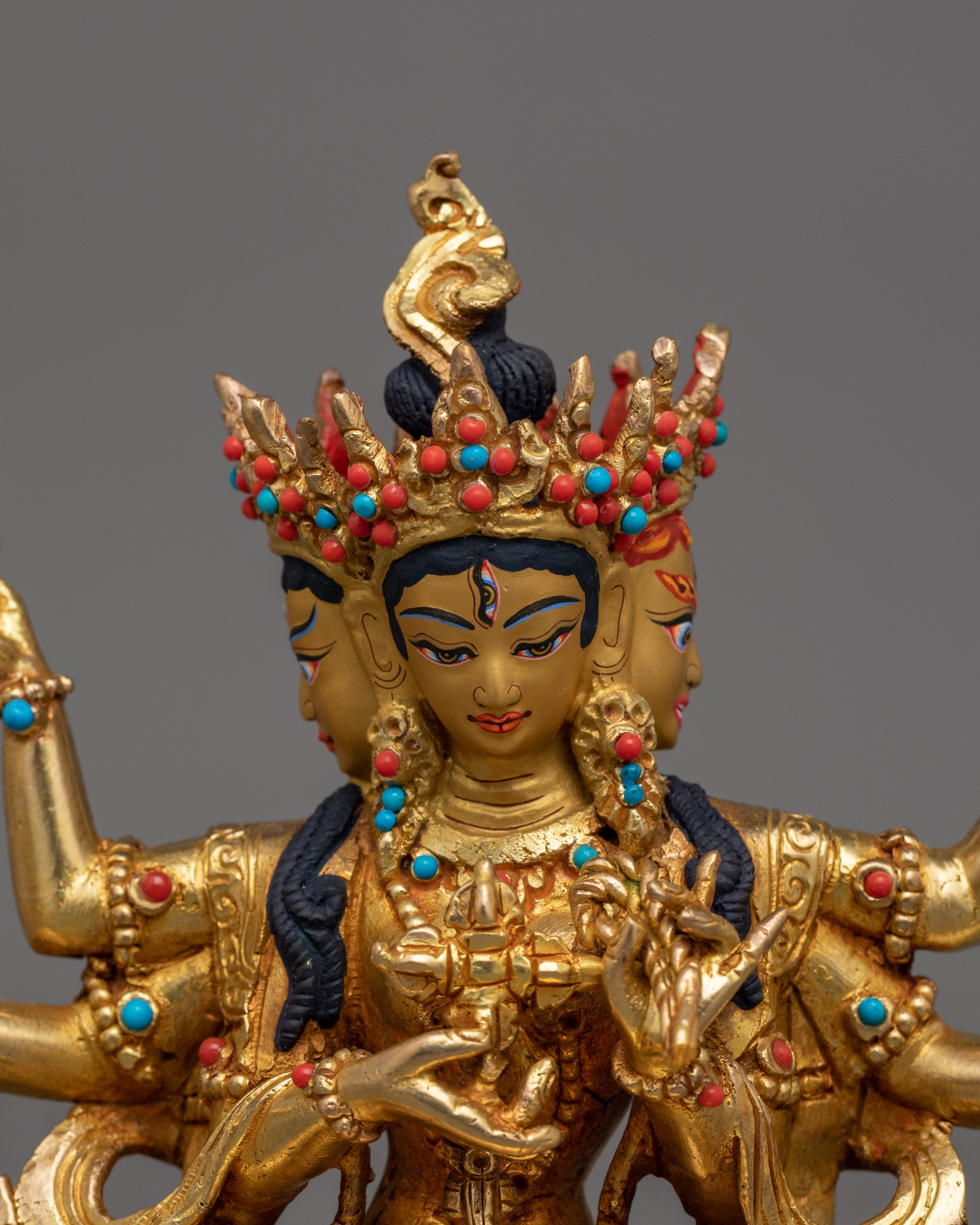 Six Armed Namgyalma Sculpture | Goddess of Eternal Well Being
