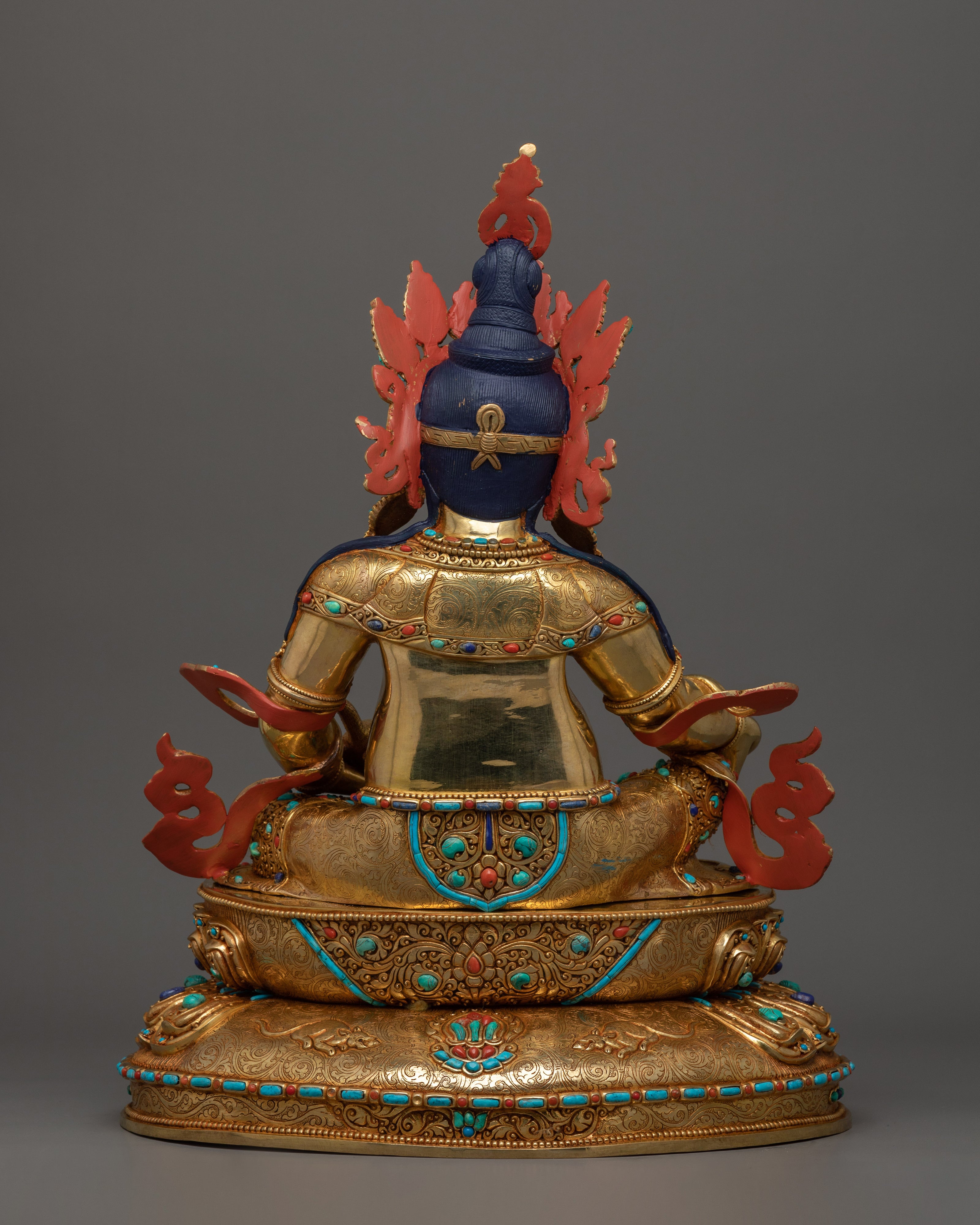 Handcrafted Statue of Wealth Deity Dzambhala | The Buddhist God of Fortune