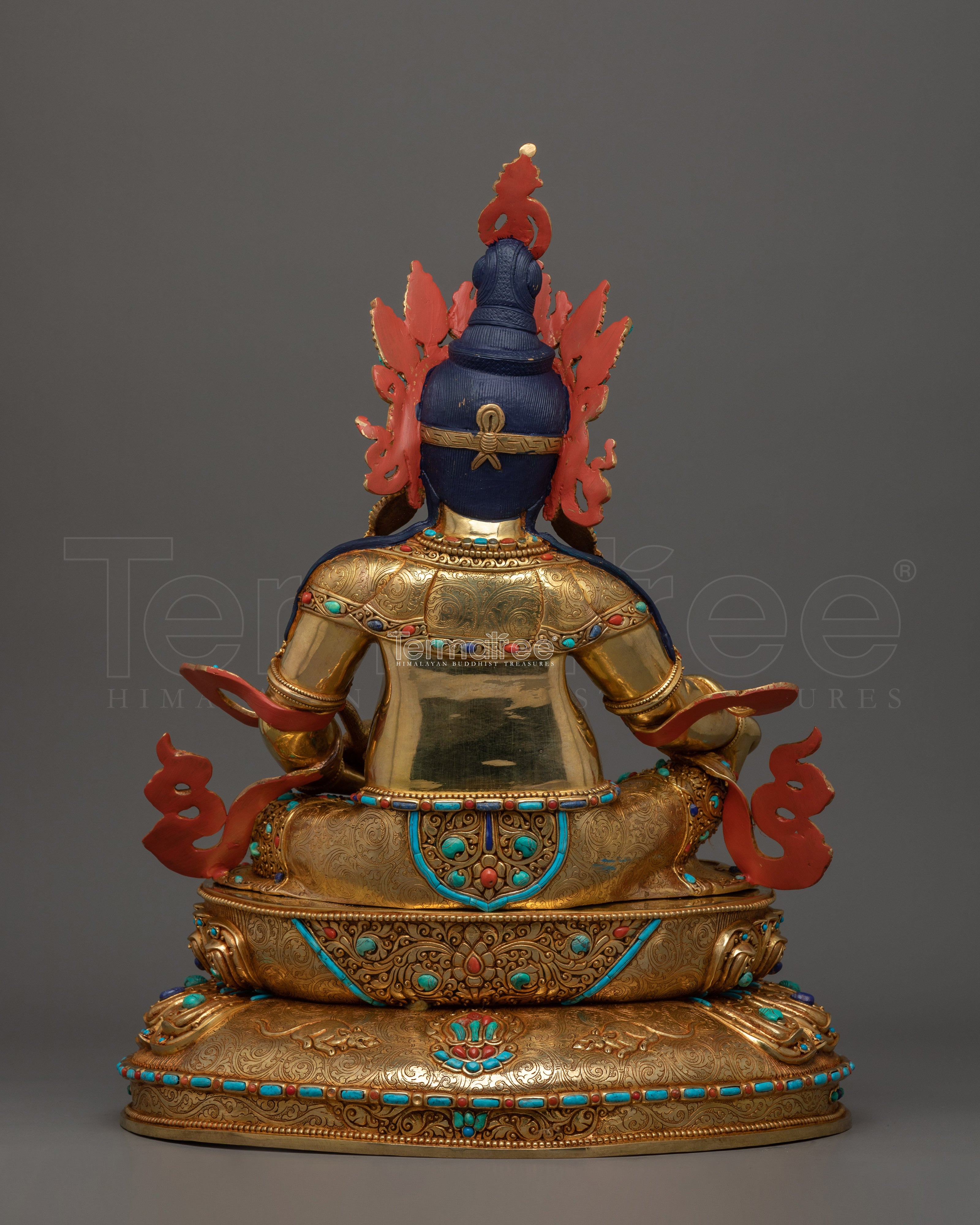 Handcrafted Statue of Wealth Deity Dzambhala | The Buddhist God of Fortune