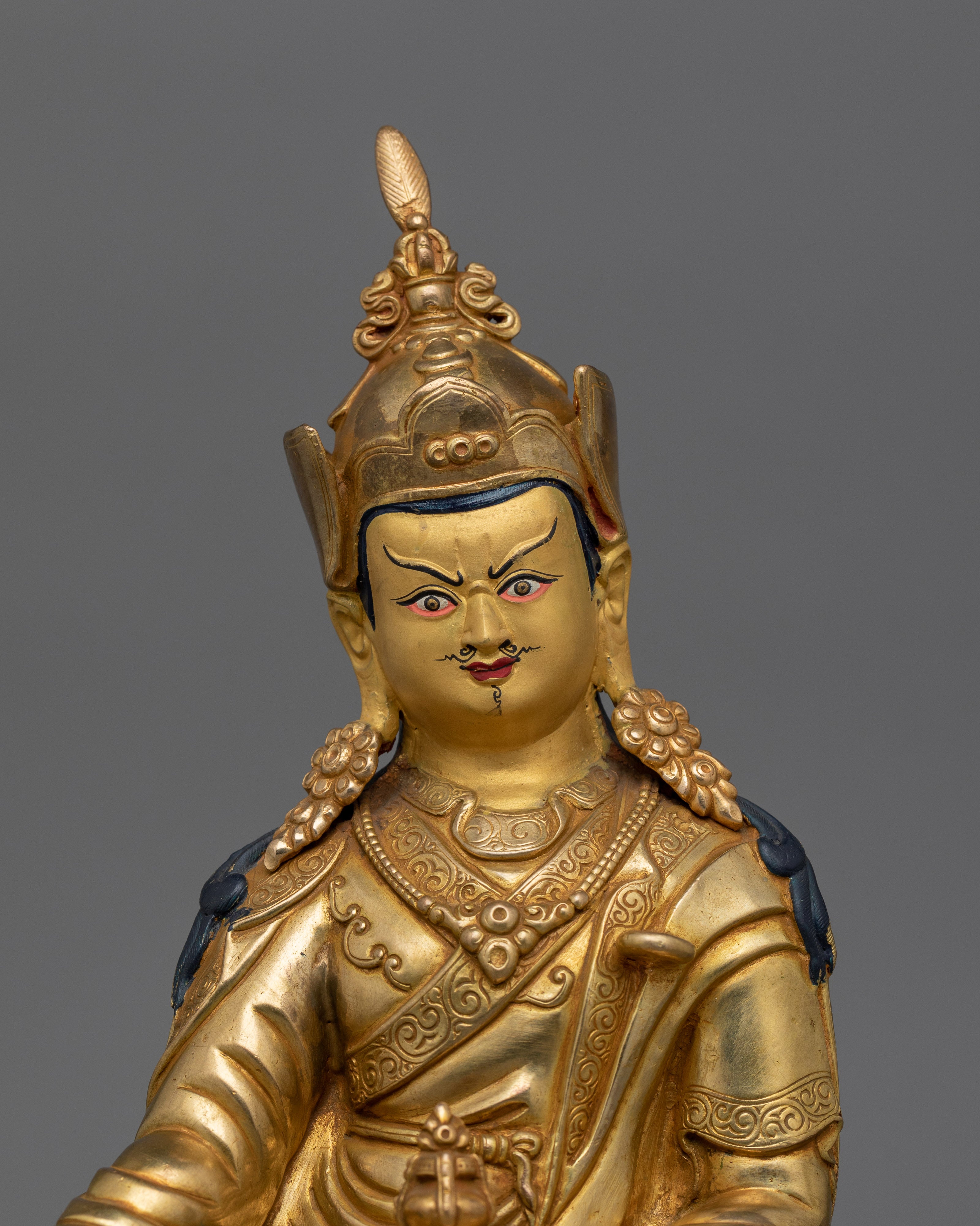 Himalayan Sculpture of Spiritual Awakening Guru Rinpoche | The Guru of Wisdom