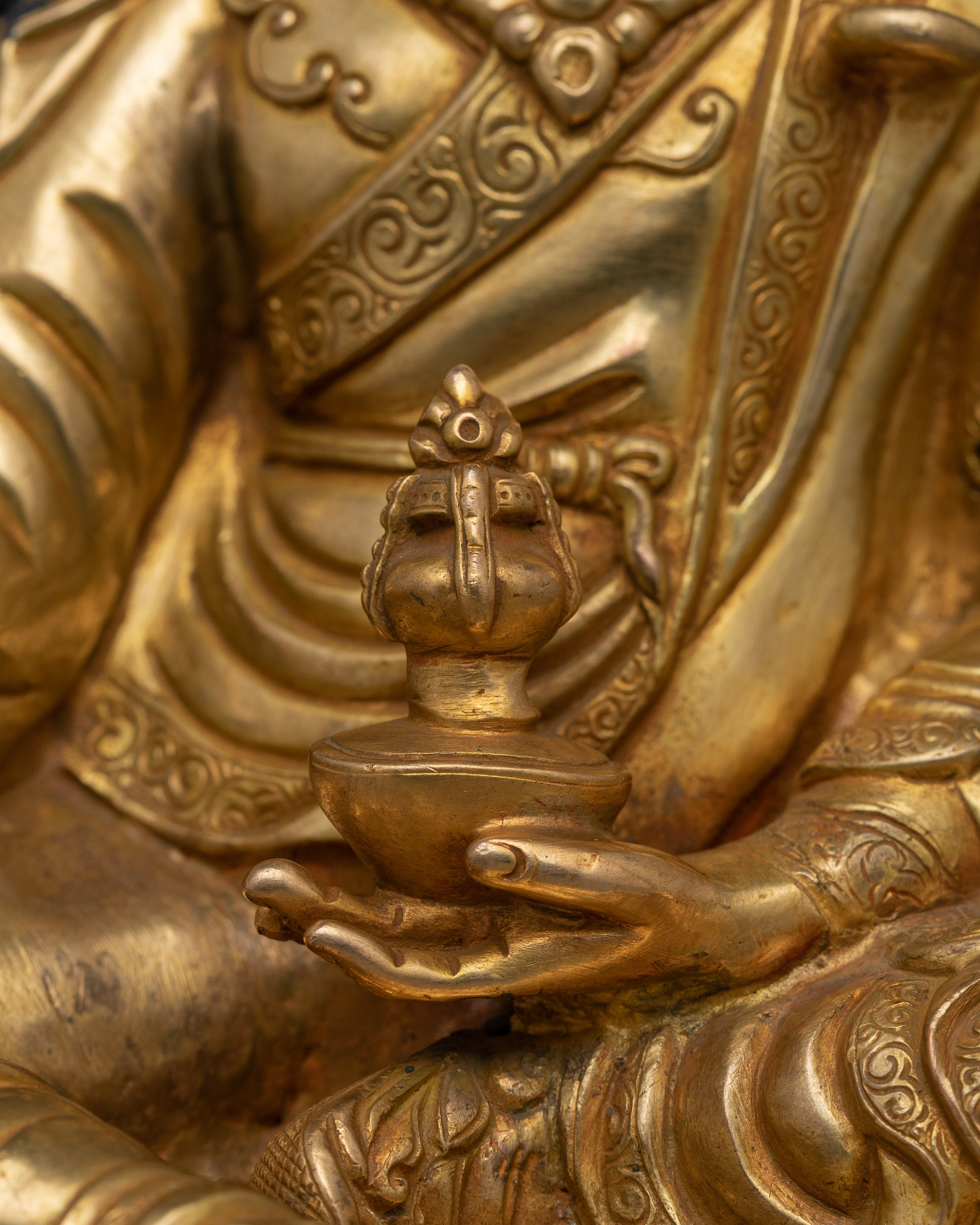 Himalayan Sculpture of Spiritual Awakening Guru Rinpoche | The Guru of Wisdom
