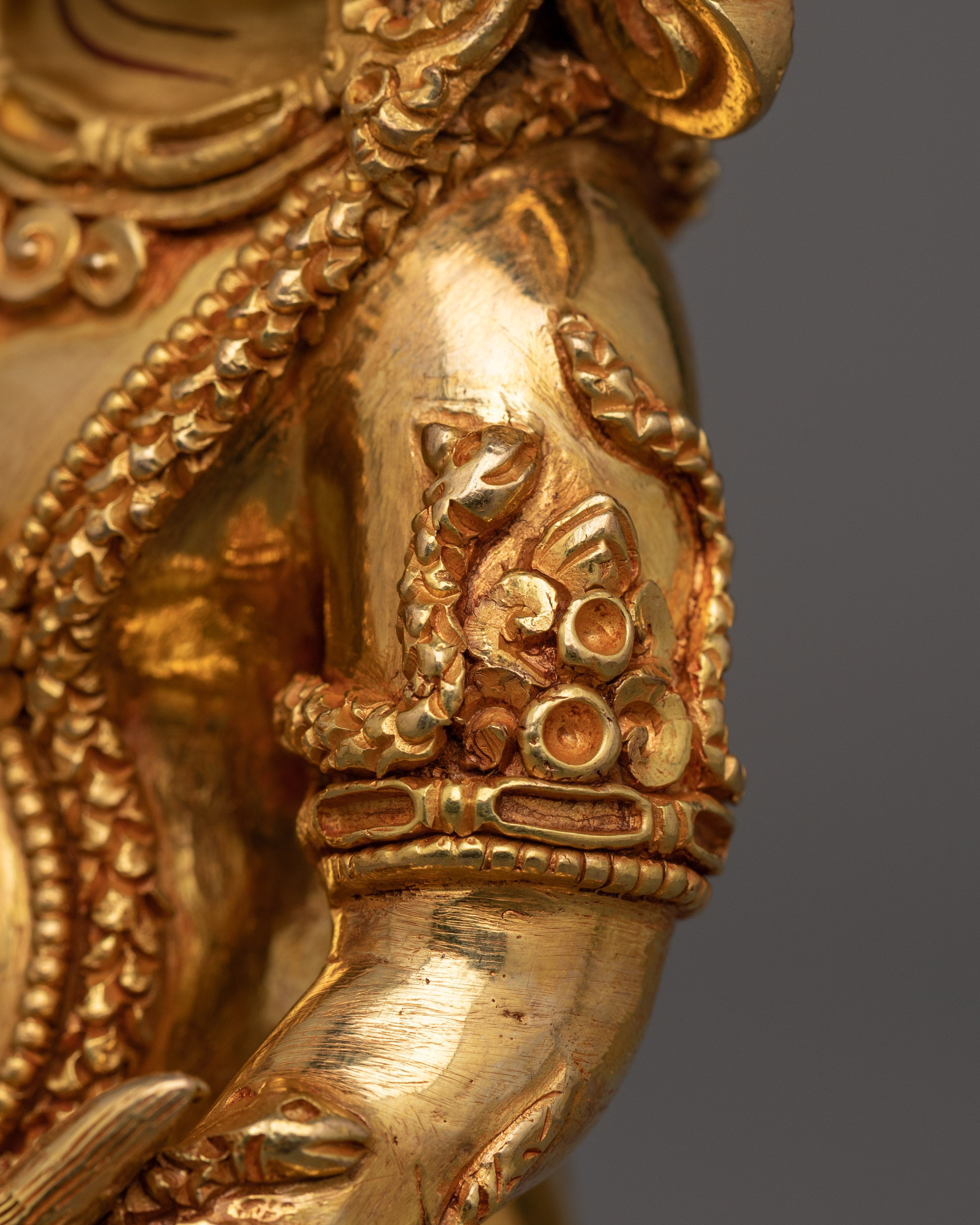 Standing Black Dzambhala Statue | Deity of Wealth and Prosperity