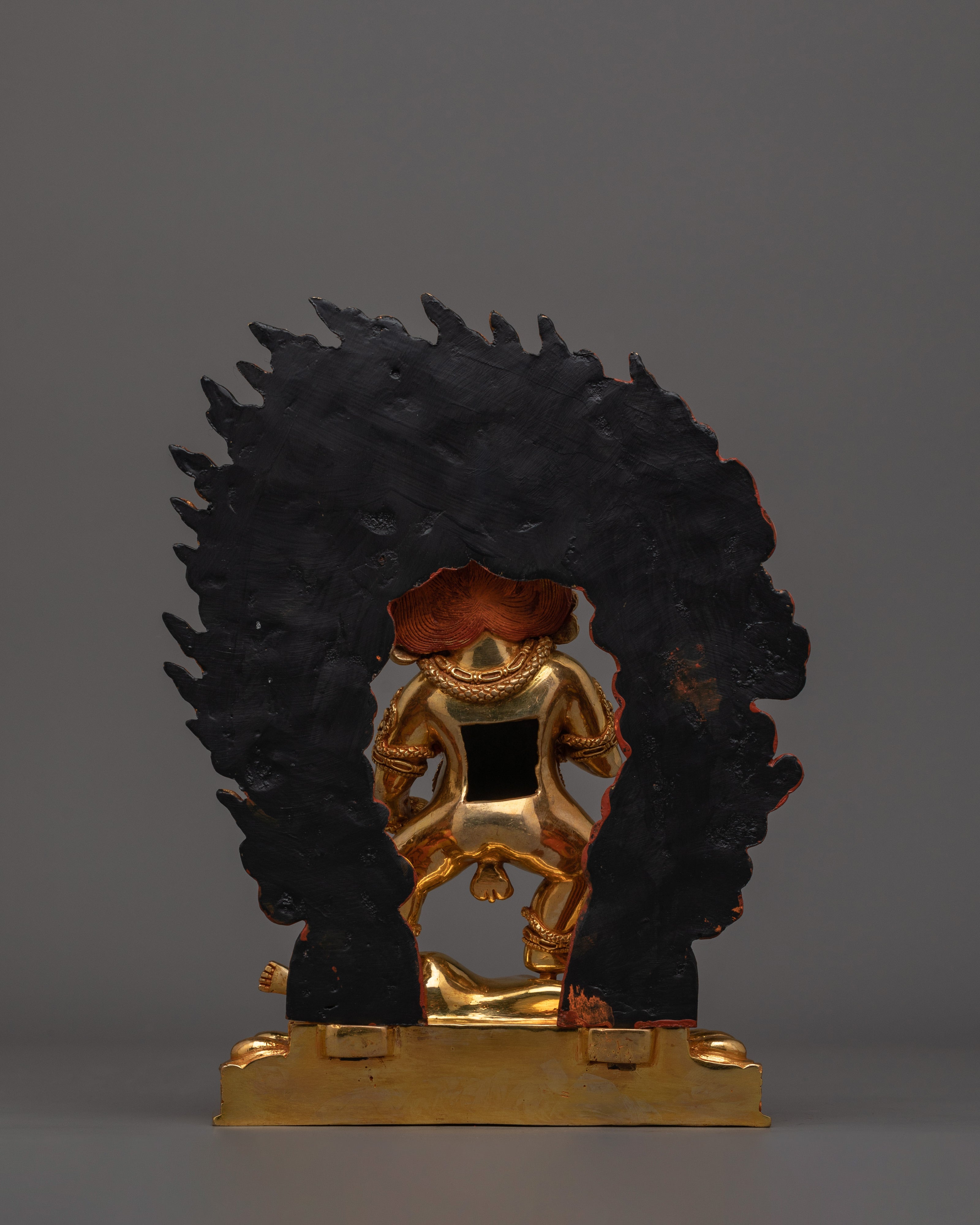 Standing Black Dzambhala Statue | Deity of Wealth and Prosperity