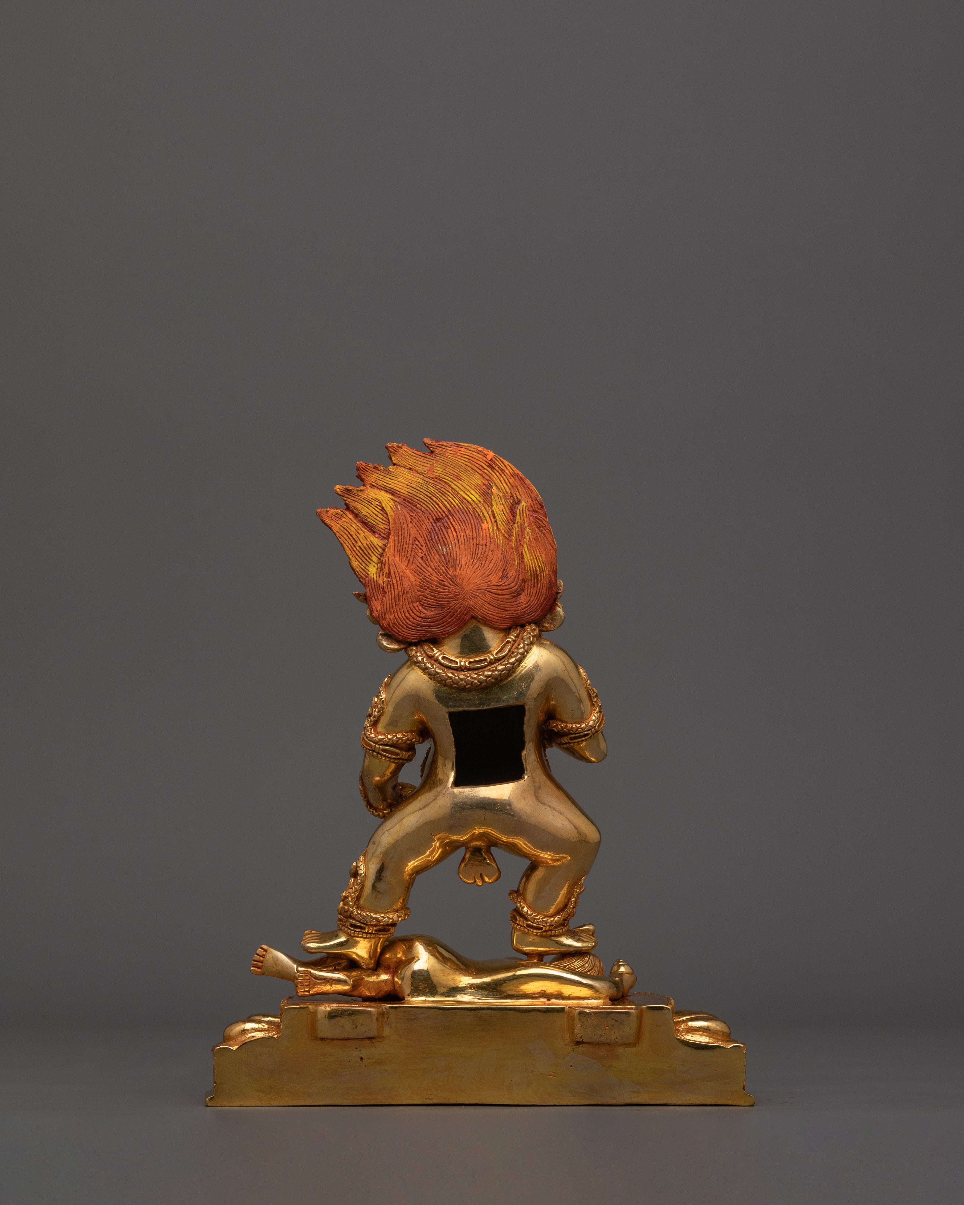 Standing Black Dzambhala Statue | Deity of Wealth and Prosperity