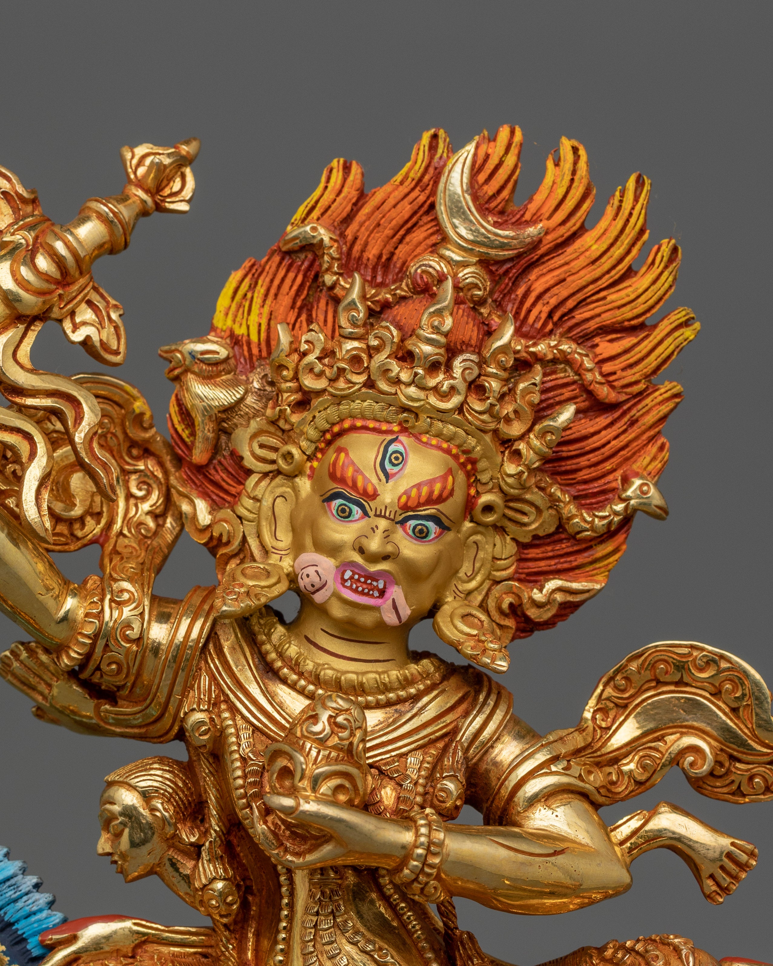 Statue of Palden Lhamo with Horse | The Fierce Protector of Dharma