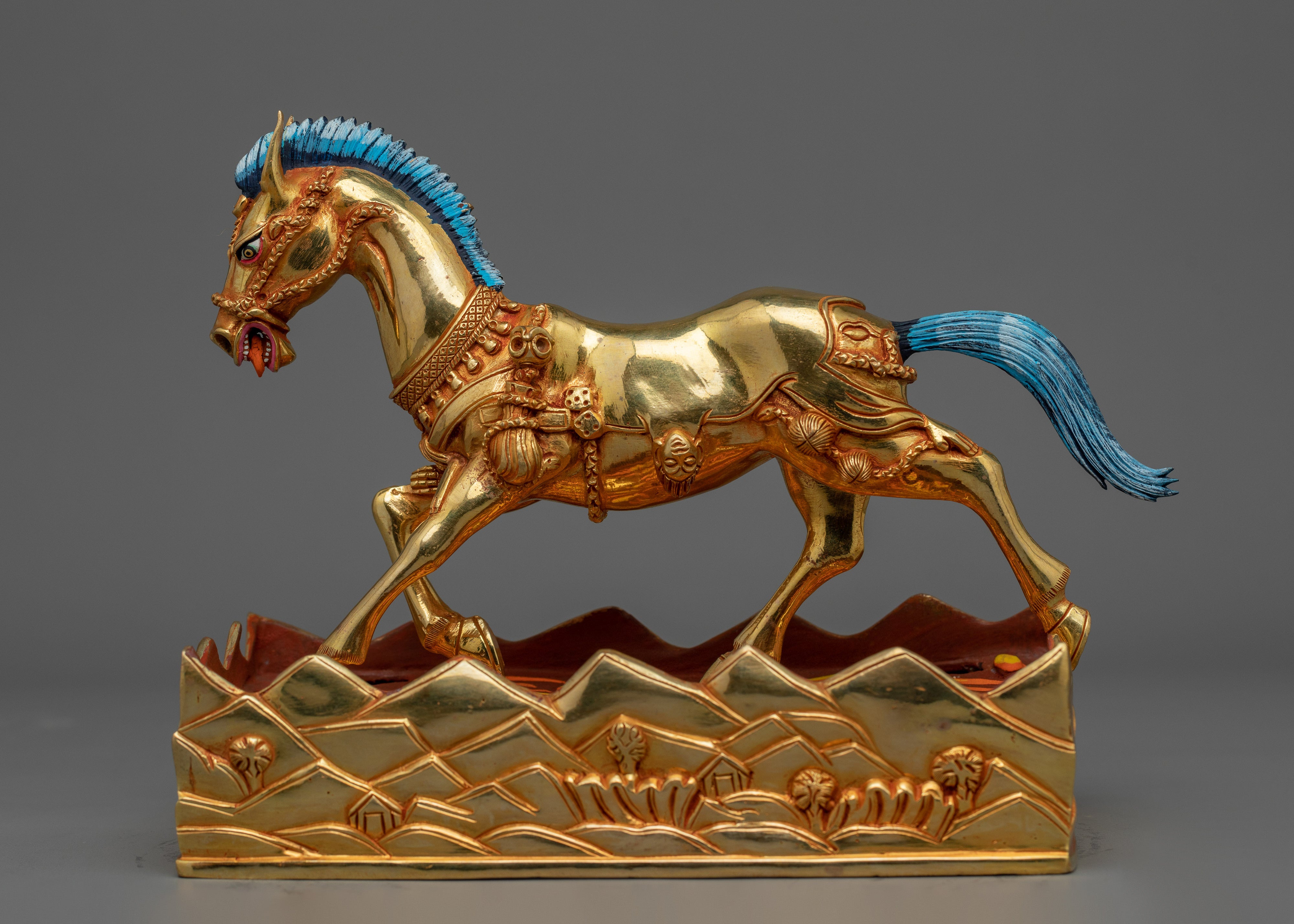 Statue of Palden Lhamo with Horse | The Fierce Protector of Dharma