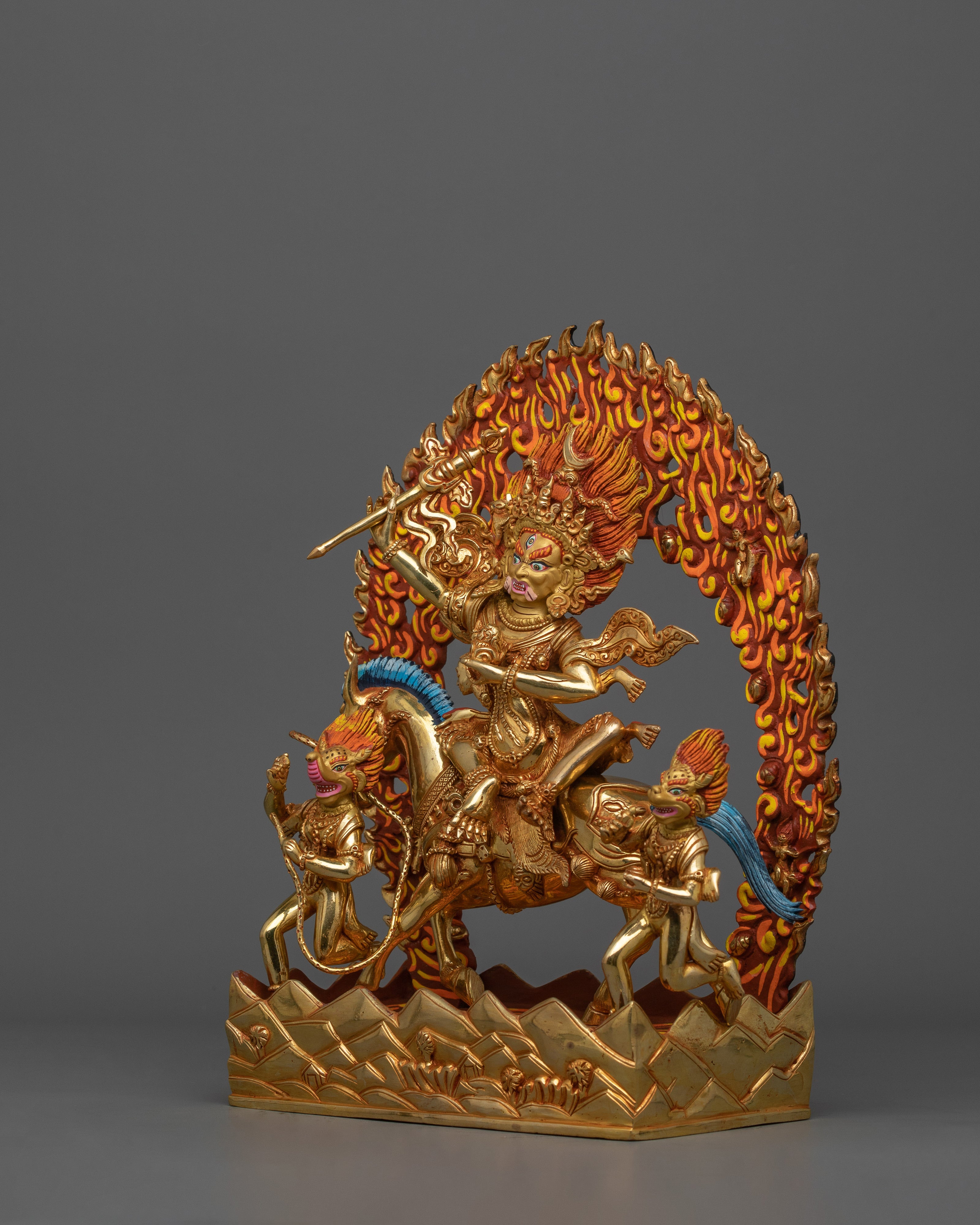 Statue of Palden Lhamo with Horse | The Fierce Protector of Dharma