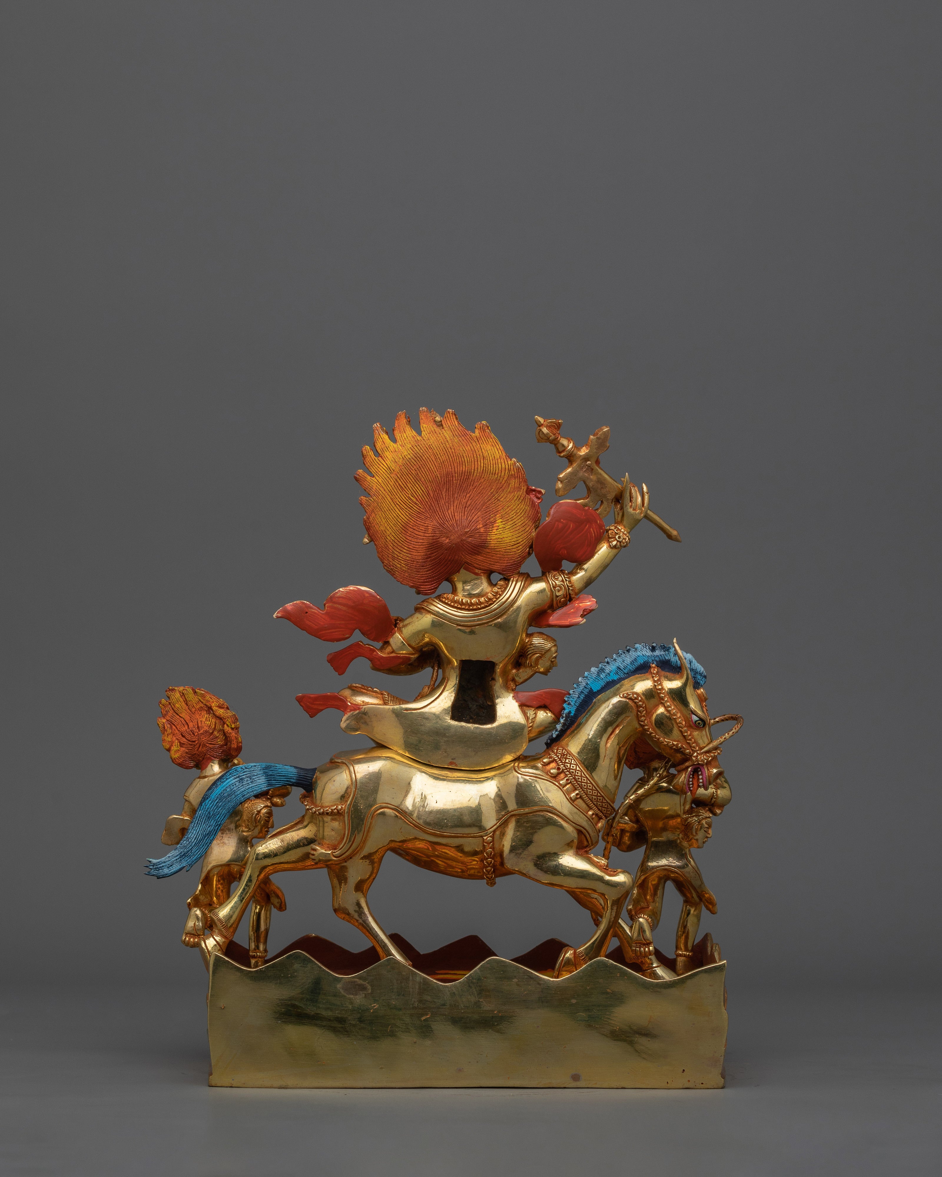 Statue of Palden Lhamo with Horse | The Fierce Protector of Dharma