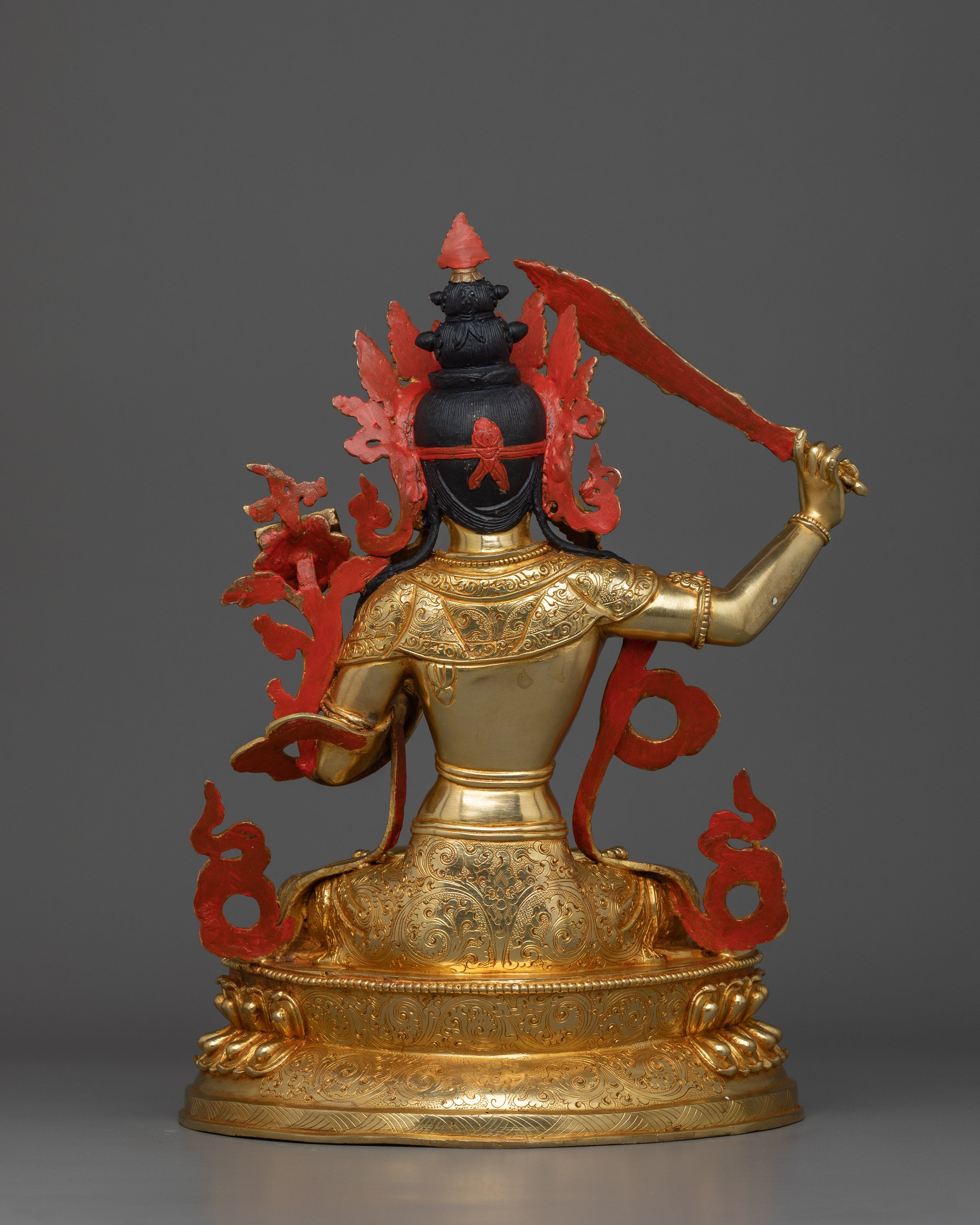 13.6 Inches Manjushri Statue | The Bodhisattva of Wisdom