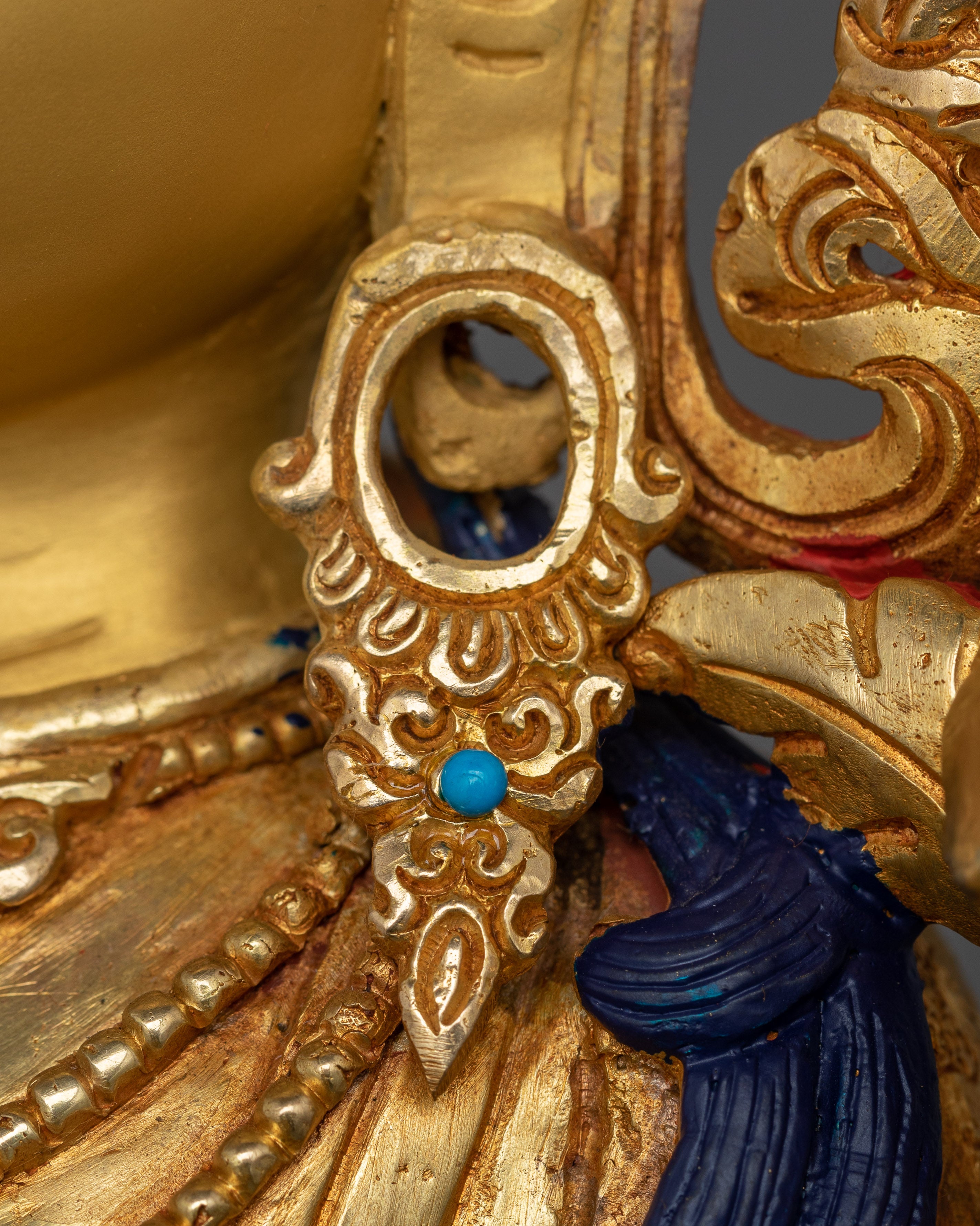 24K Gold Gilded White Tara Statue | The Goddess of Healing & Longevity