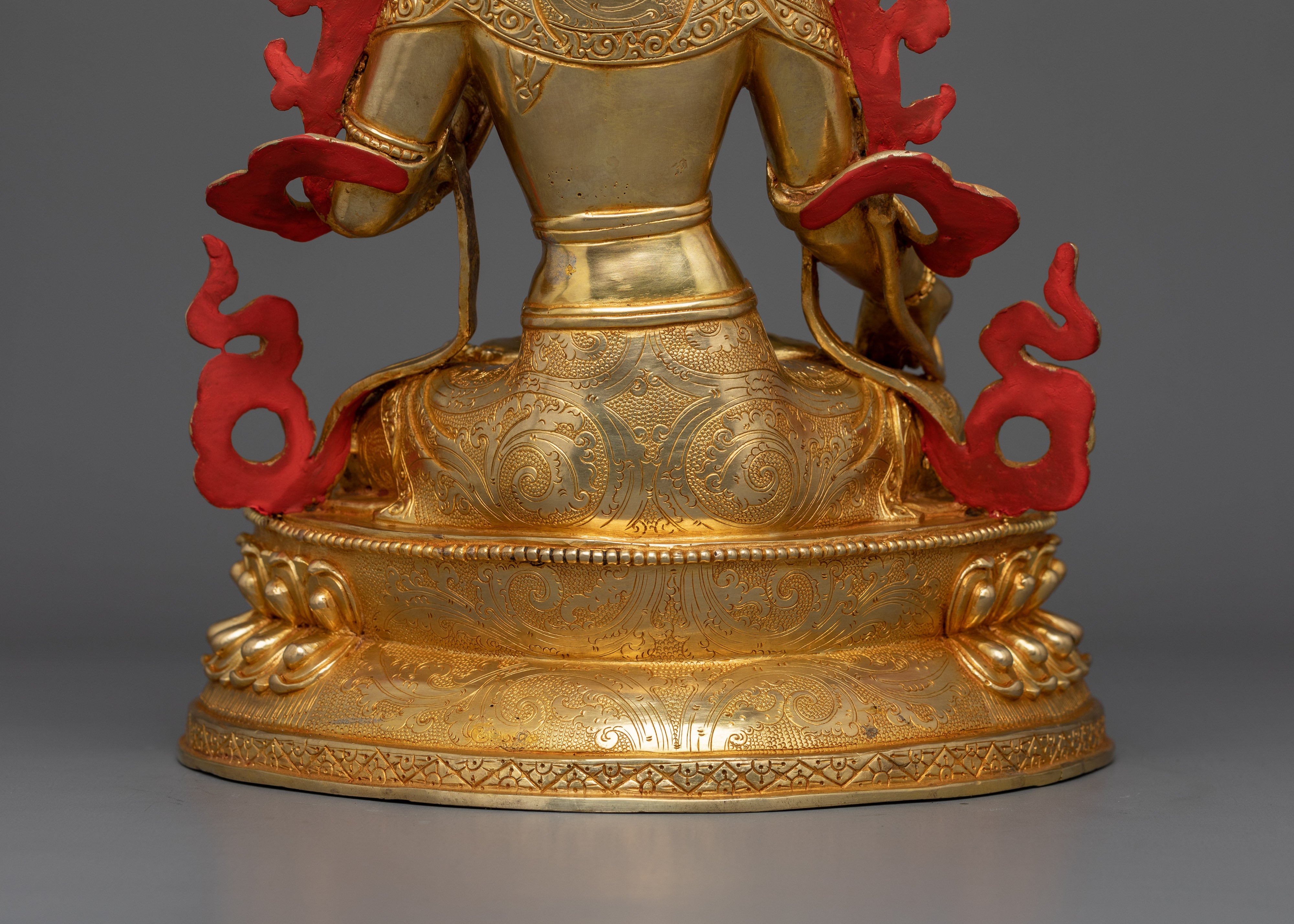 24K Gold Gilded White Tara Statue | The Goddess of Healing & Longevity