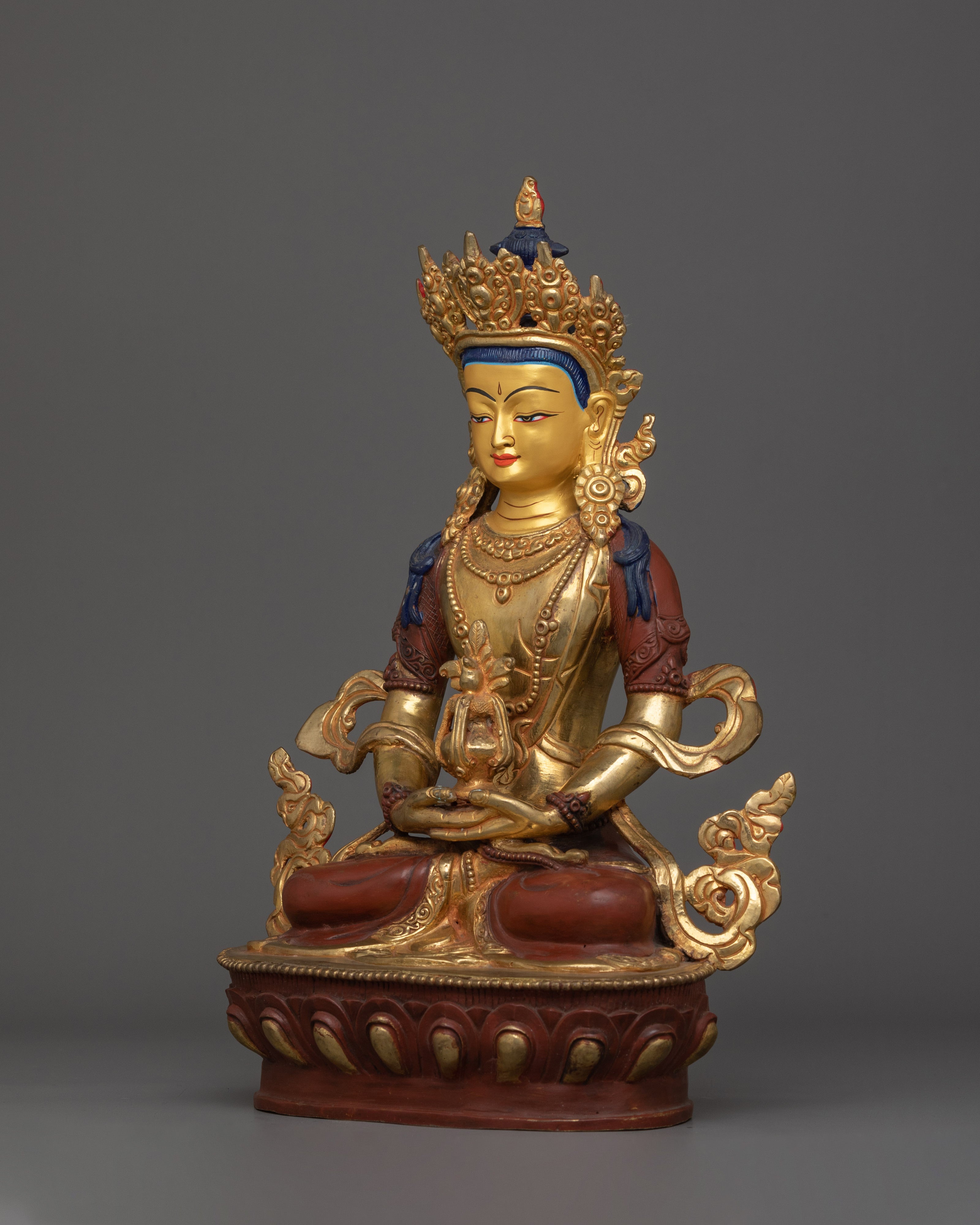 Healing Deity Amitayus Statue | Traditional Himalayan Art
