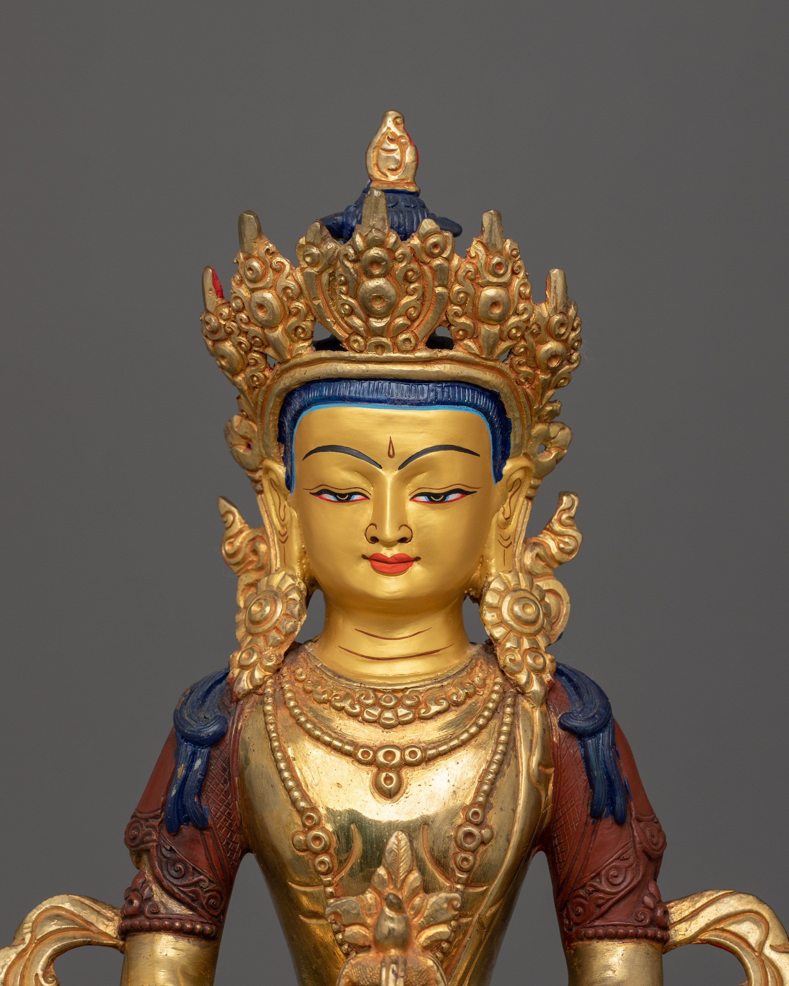 Healing Deity Amitayus Statue | Traditional Himalayan Art