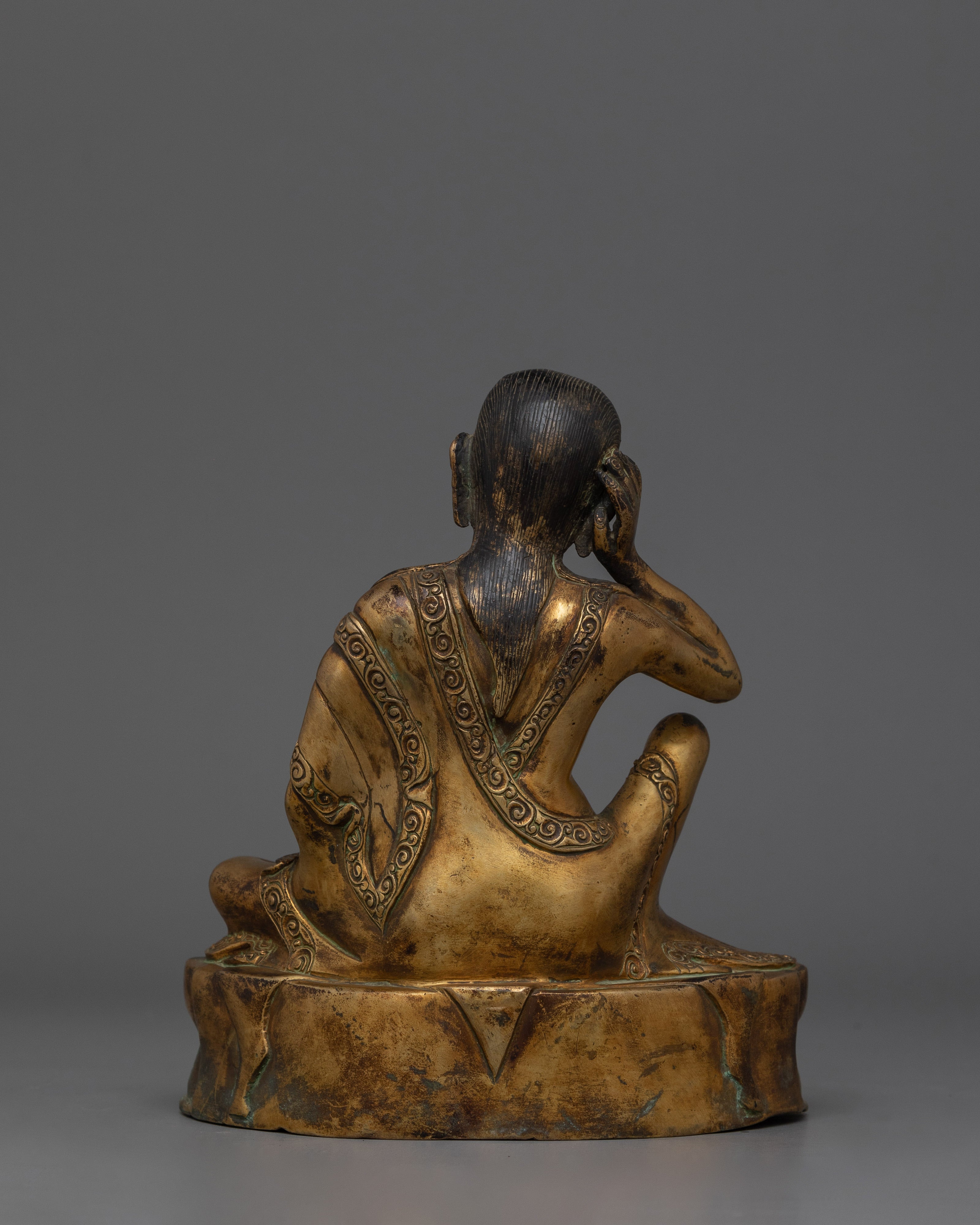 Himalayan Buddhist Master Milarepa statue | The Great Meditation Master