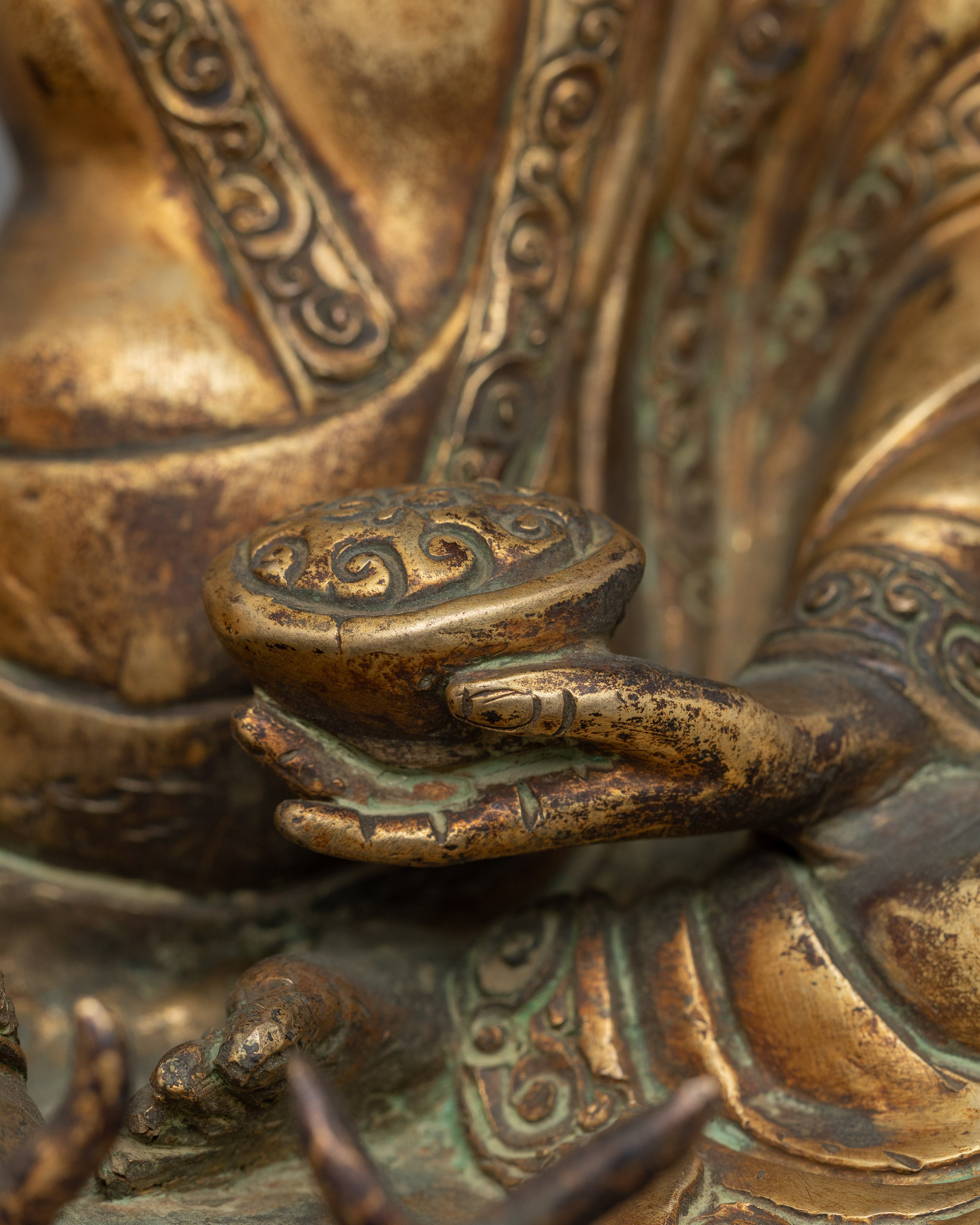 Himalayan Buddhist Master Milarepa statue | The Great Meditation Master