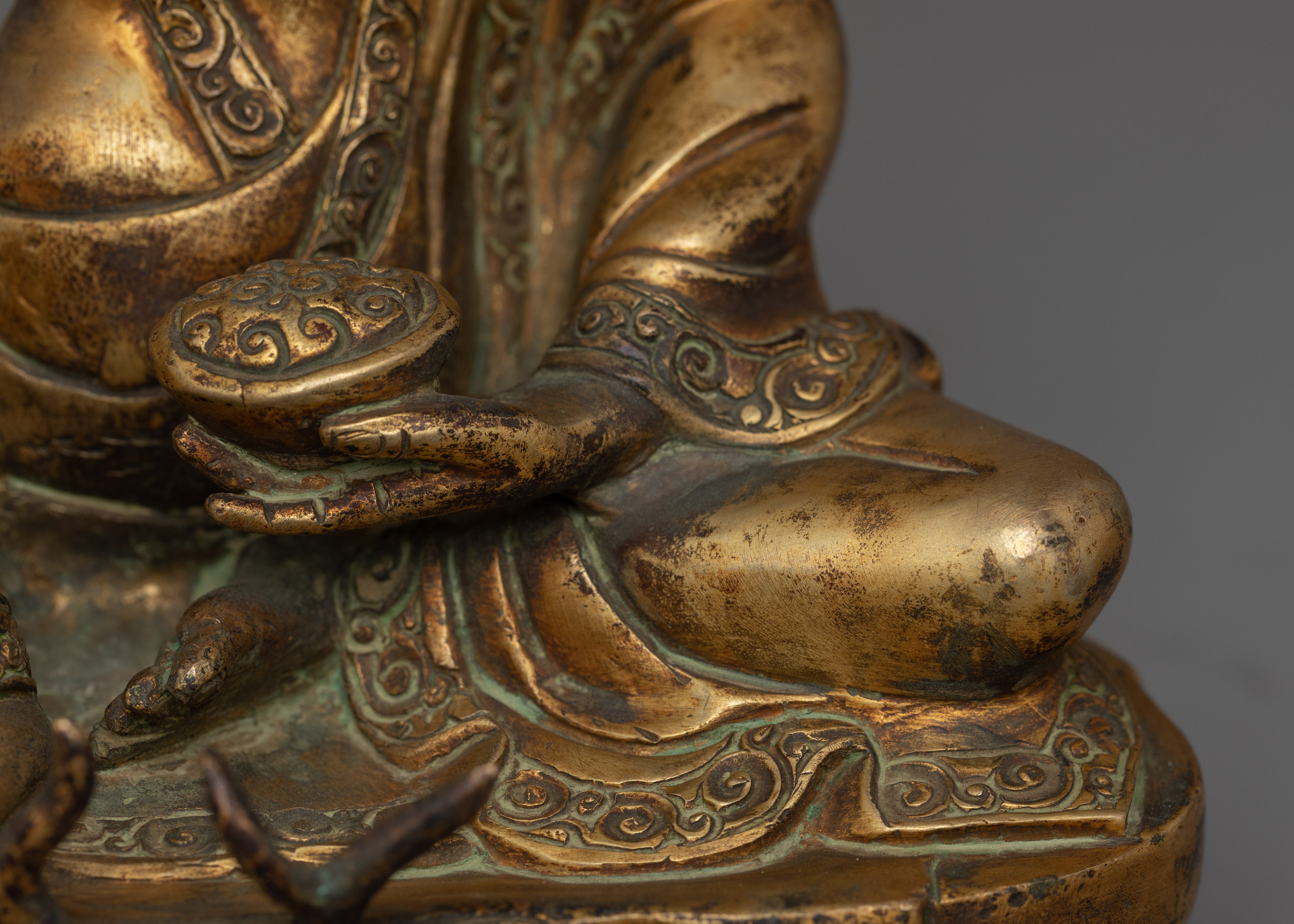 Himalayan Buddhist Master Milarepa statue | The Great Meditation Master