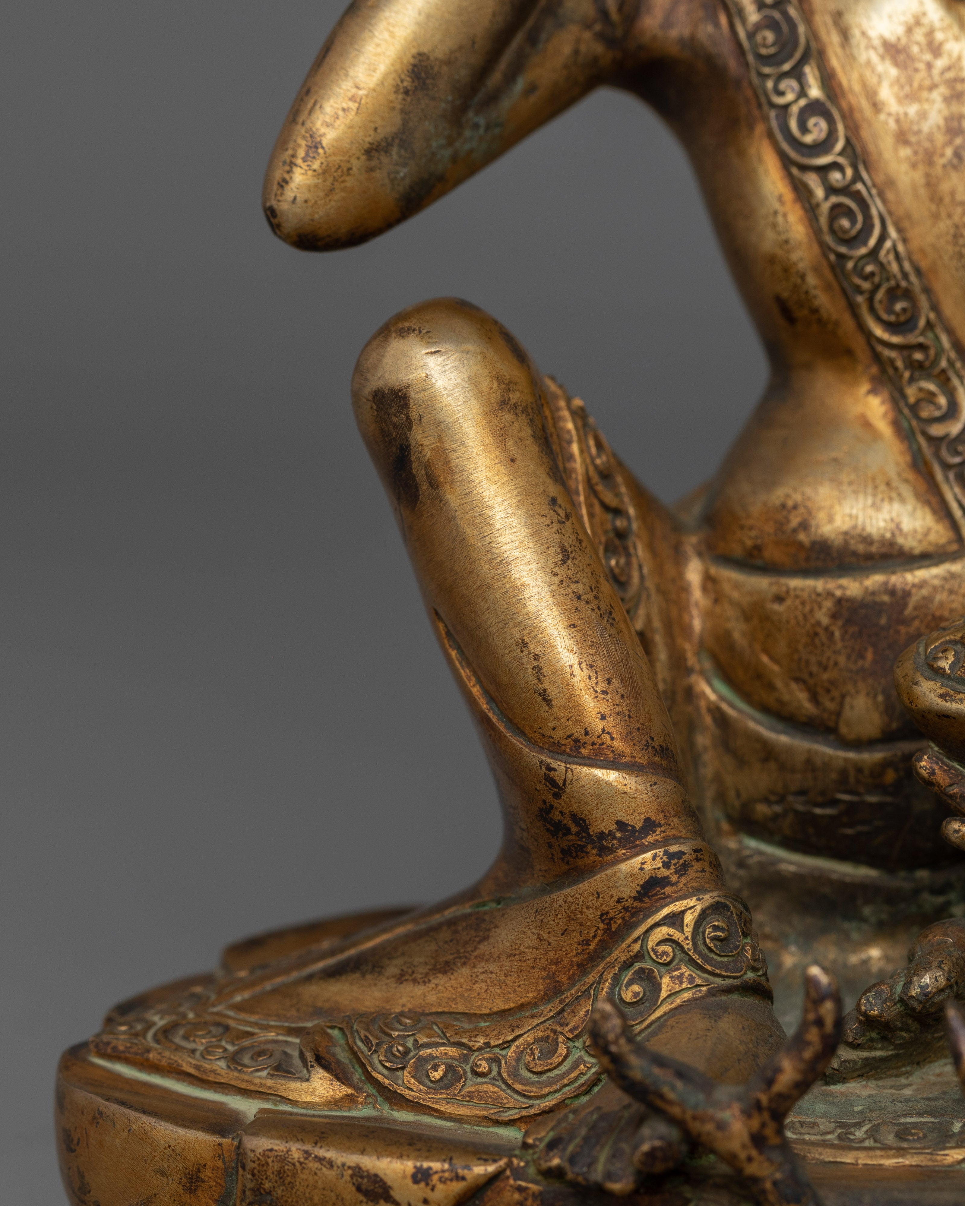 Himalayan Buddhist Master Milarepa statue | The Great Meditation Master