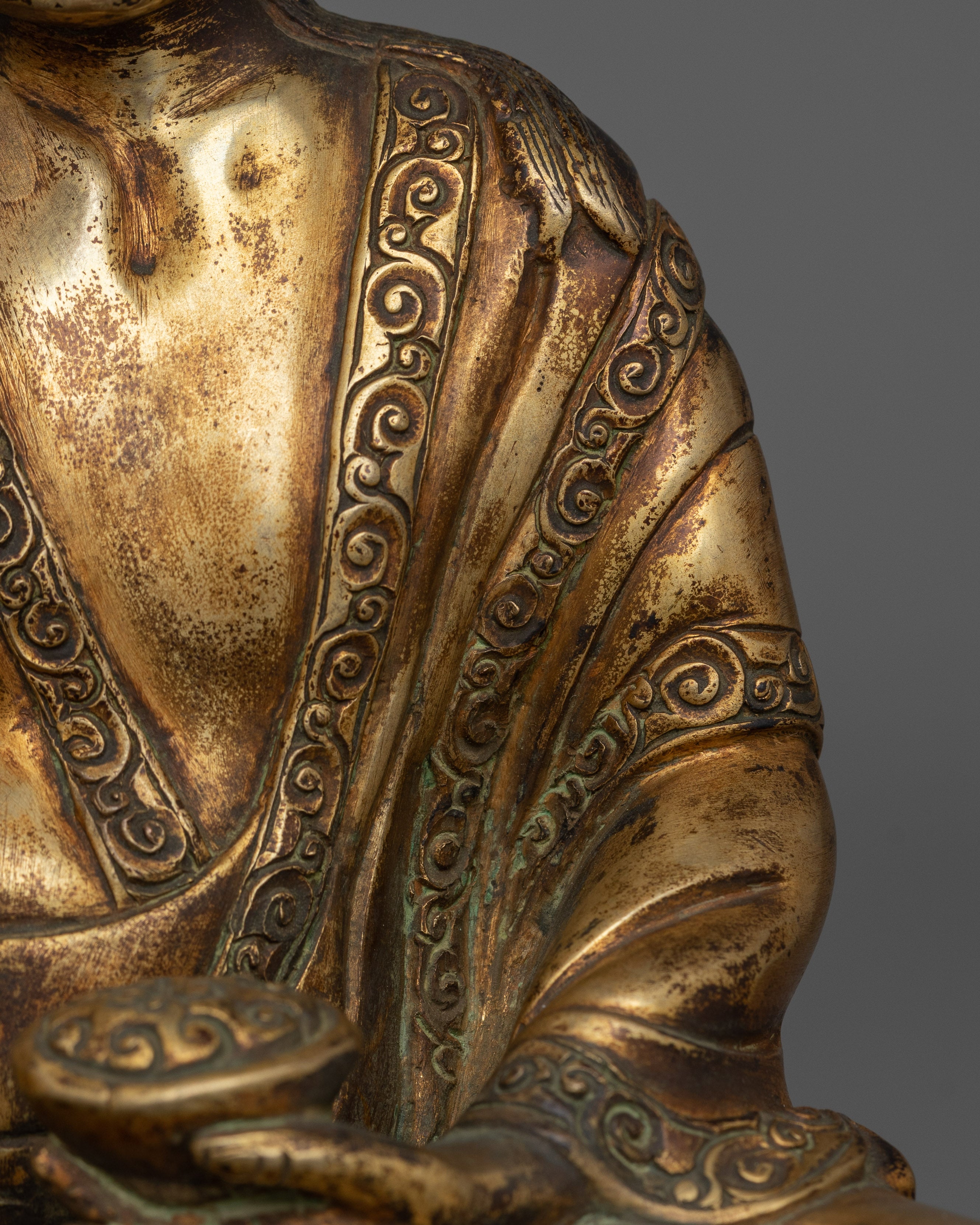 Himalayan Buddhist Master Milarepa statue | The Great Meditation Master