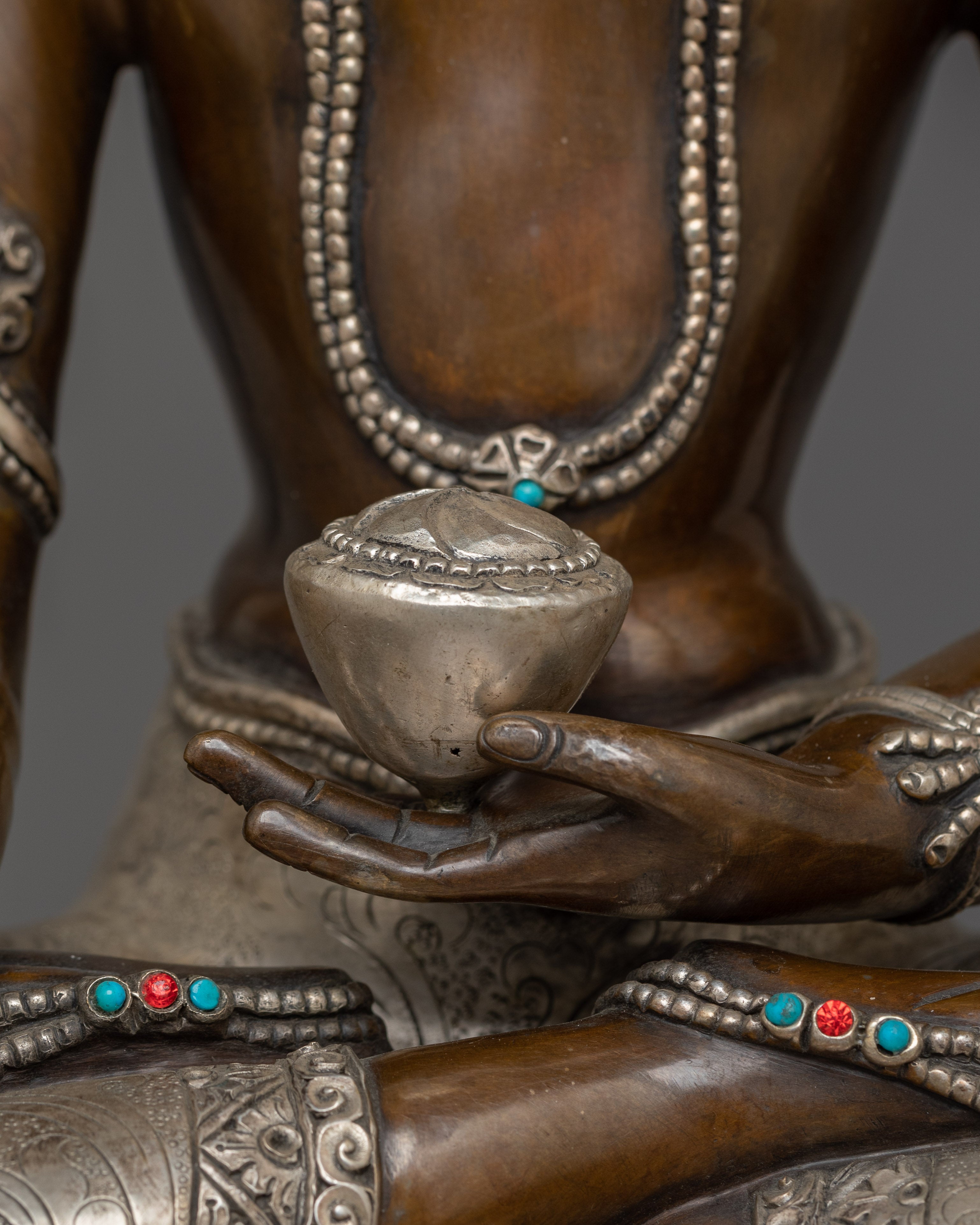 Three Buddha Set with Silver Plated |  Three Enlightened  Buddha