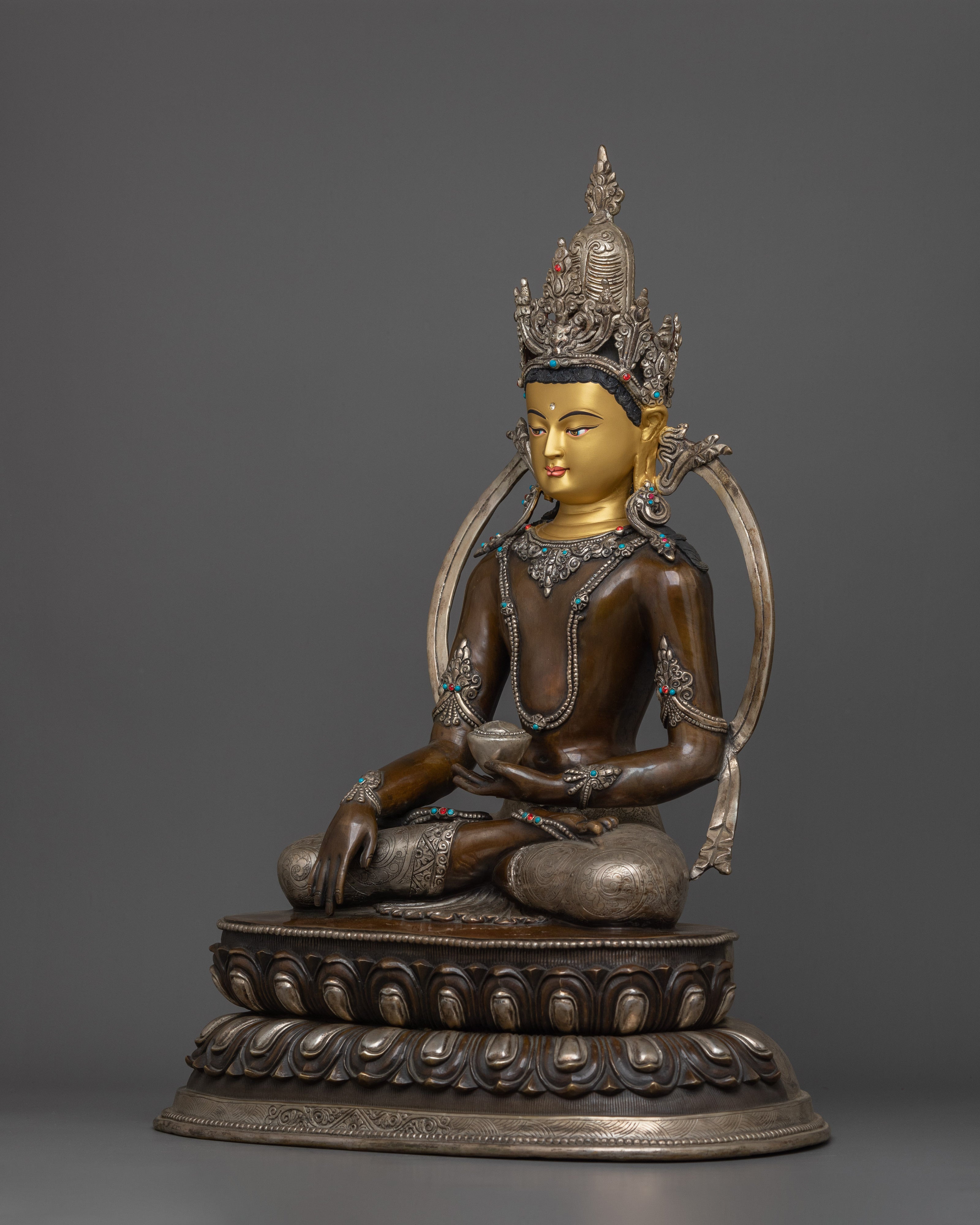 Gautama Buddha Oxidized Statue | Founder of Buddhism