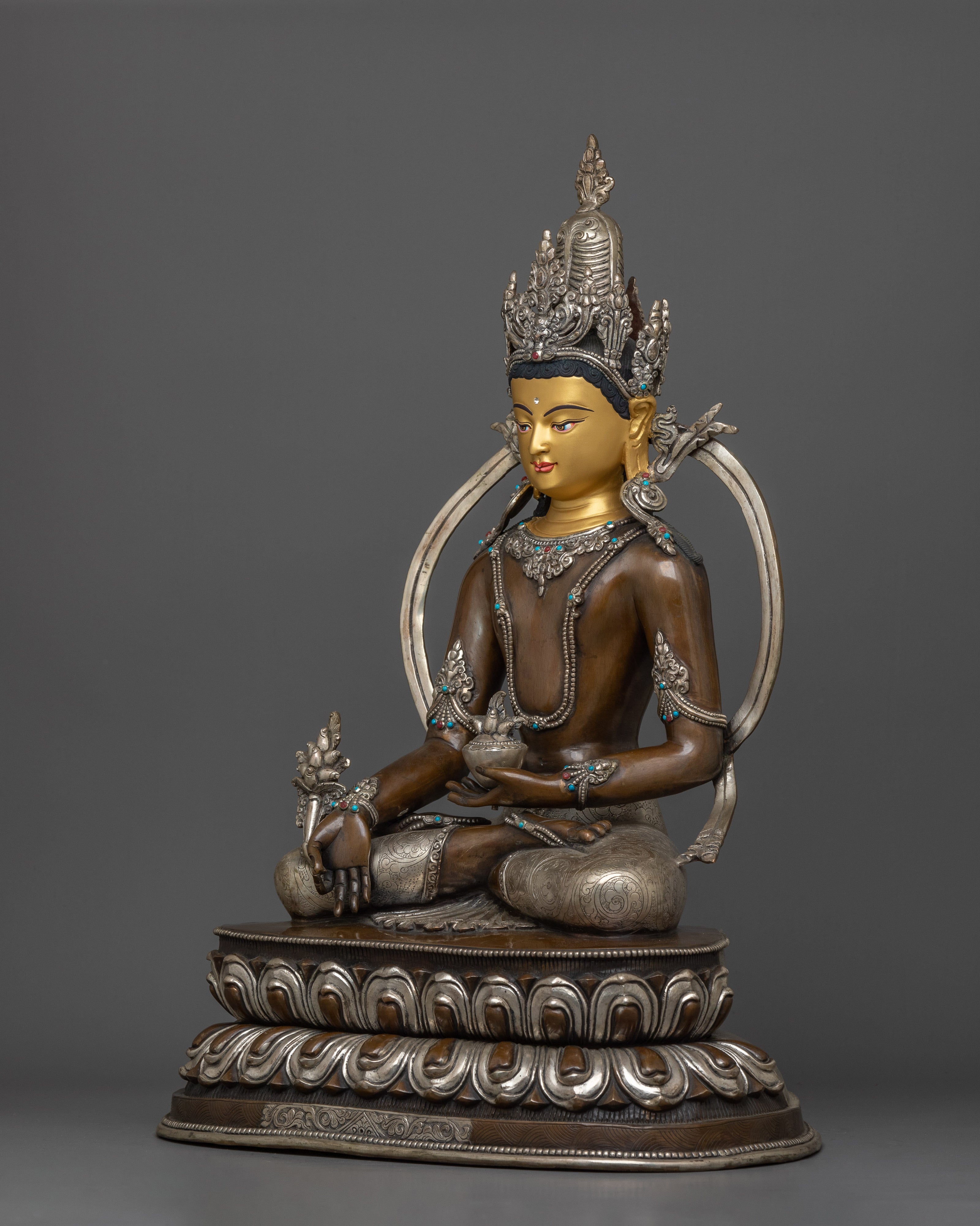 Handmade Statue of Medicine Buddha | The Buddha of Compassion and Health
