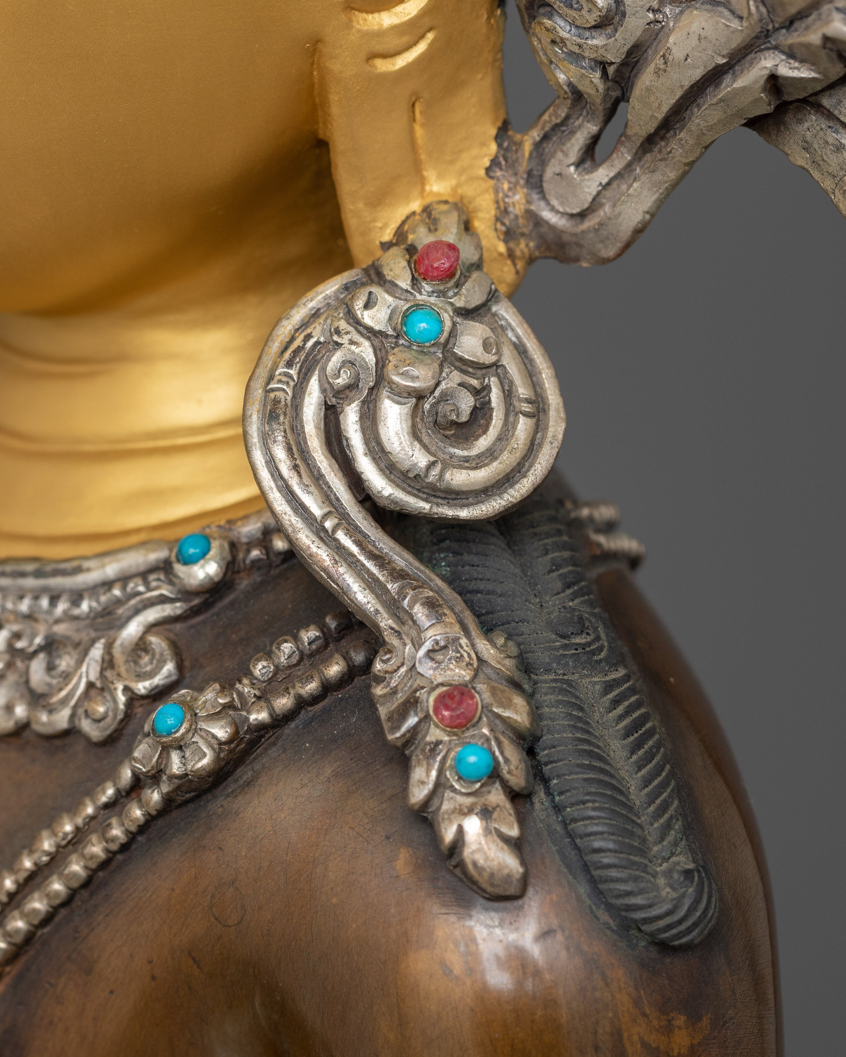 Three Buddha Set with Silver Plated |  Three Enlightened  Buddha